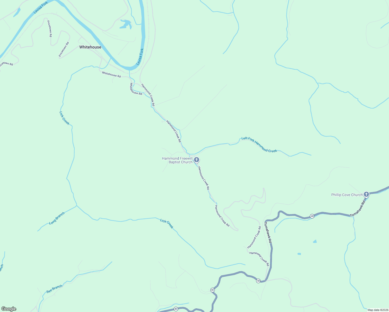 map of restaurants, bars, coffee shops, grocery stores, and more near Hammond Creek Road in Paintsville