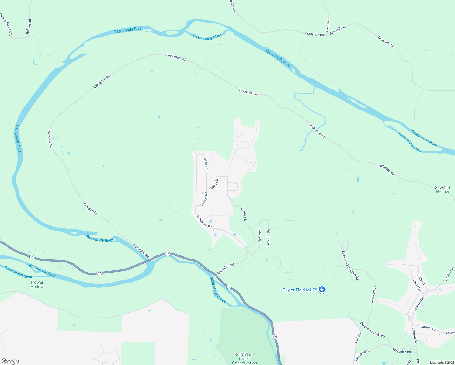 map of restaurants, bars, coffee shops, grocery stores, and more near 20415 London Lane in Waynesville
