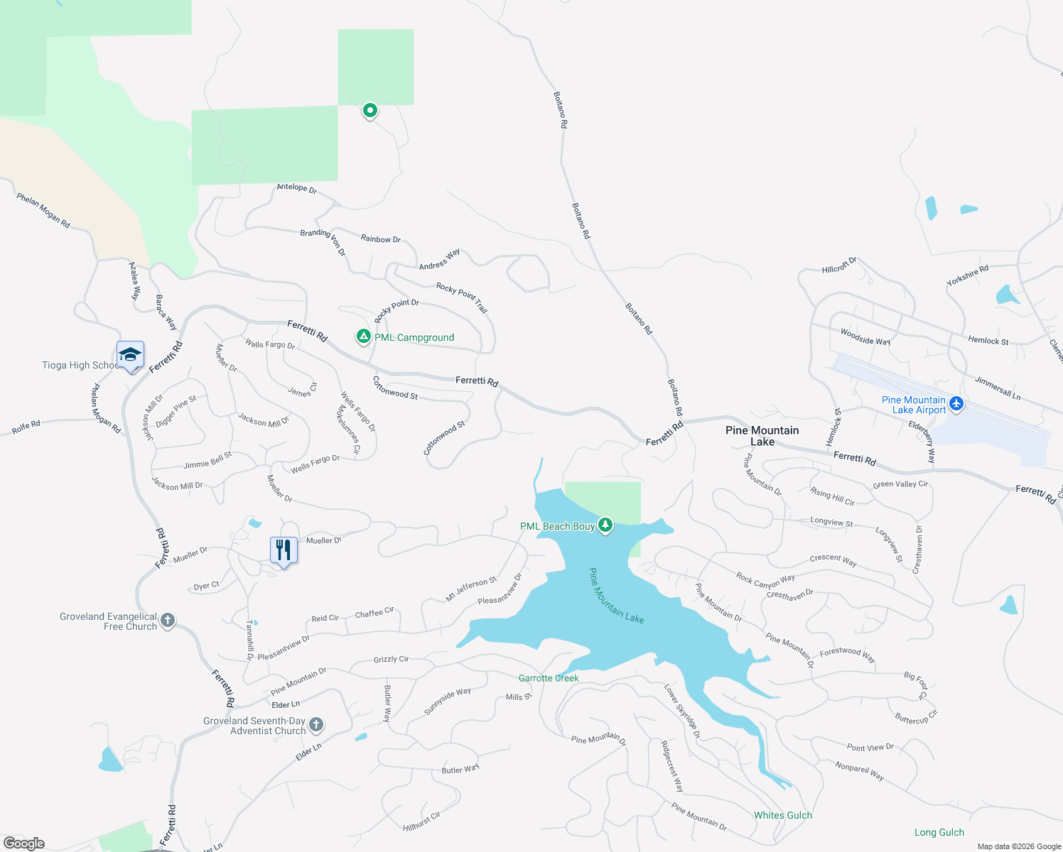 map of restaurants, bars, coffee shops, grocery stores, and more near 19940 Deerbrush Court in Groveland