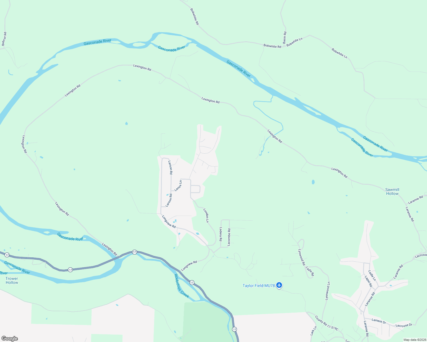 map of restaurants, bars, coffee shops, grocery stores, and more near 20567 Lewellyn Lane in Waynesville