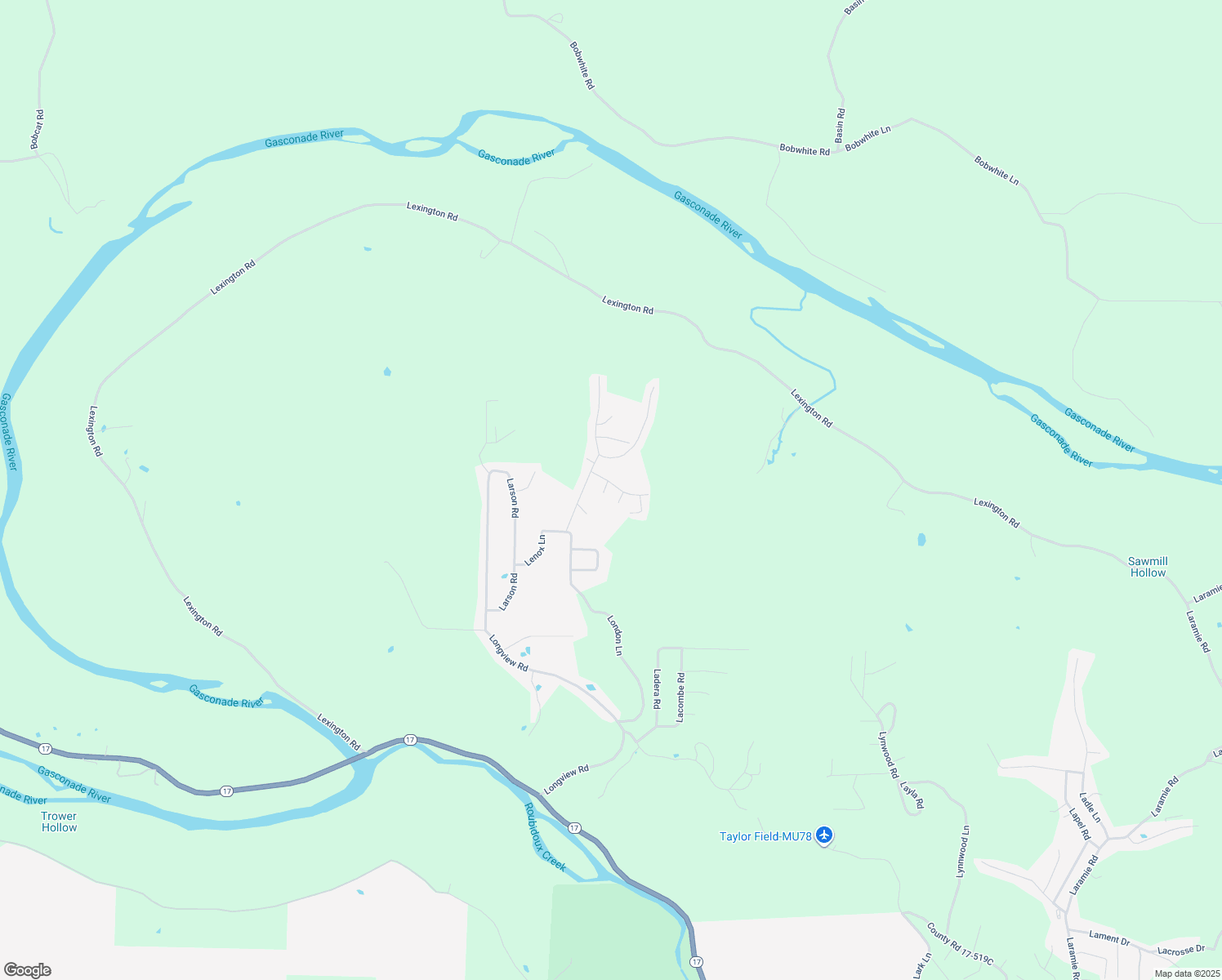 map of restaurants, bars, coffee shops, grocery stores, and more near 19391 Lambert Lane in Waynesville