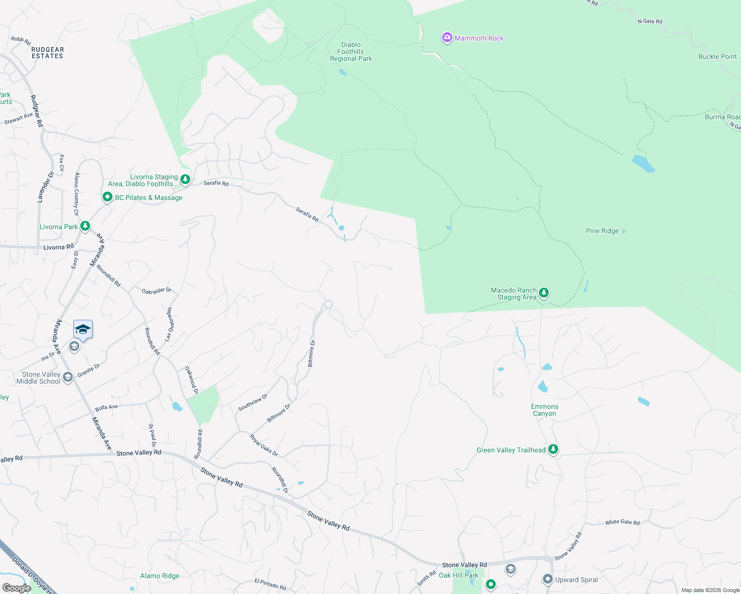 map of restaurants, bars, coffee shops, grocery stores, and more near 139 Sugar Creek Lane in Alamo