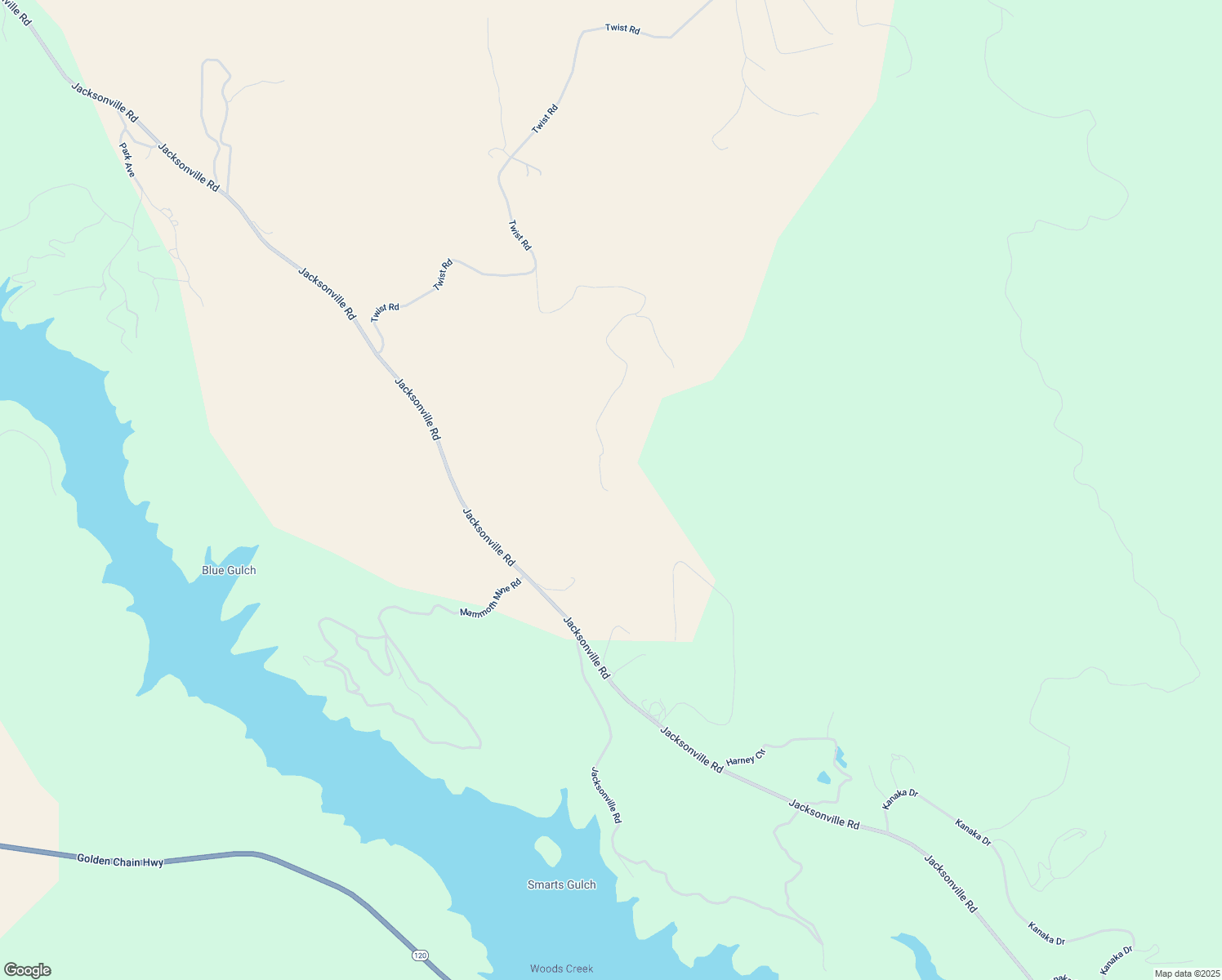 map of restaurants, bars, coffee shops, grocery stores, and more near 13300 Lone Bend Road in Jamestown