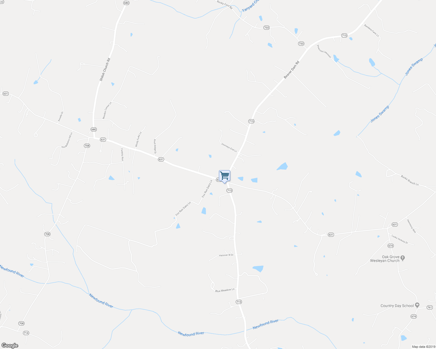 map of restaurants, bars, coffee shops, grocery stores, and more near 17276 Old Ridge Road in Montpelier