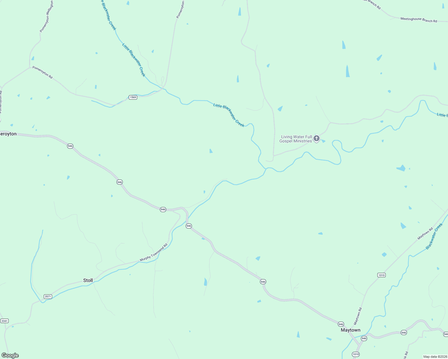 map of restaurants, bars, coffee shops, grocery stores, and more near Sorrell Road in Ezel