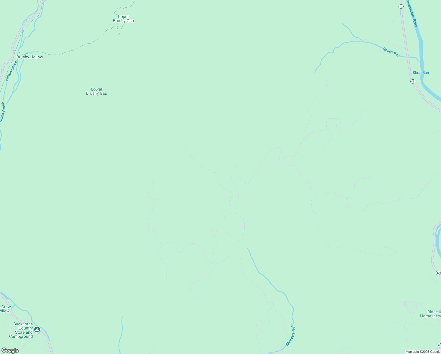 map of restaurants, bars, coffee shops, grocery stores, and more near Buck Rub Way, in Alleghany County