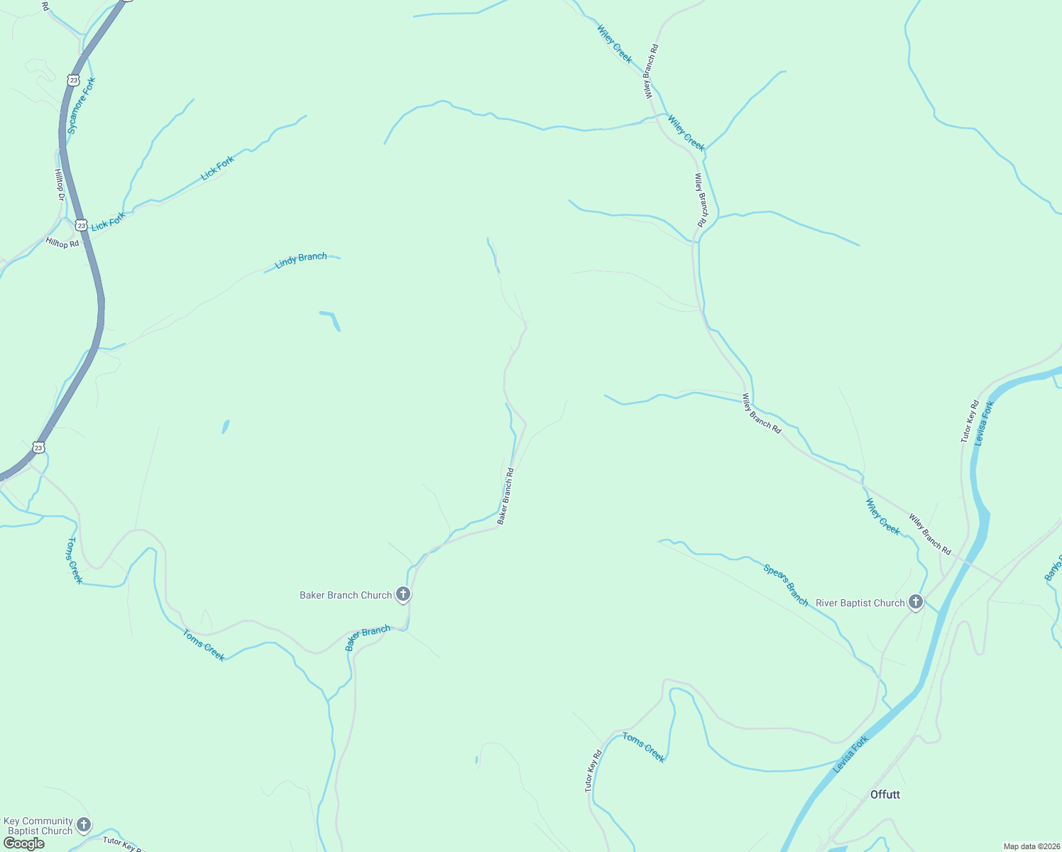 map of restaurants, bars, coffee shops, grocery stores, and more near 926 Baker Branch Road in Tutor Key