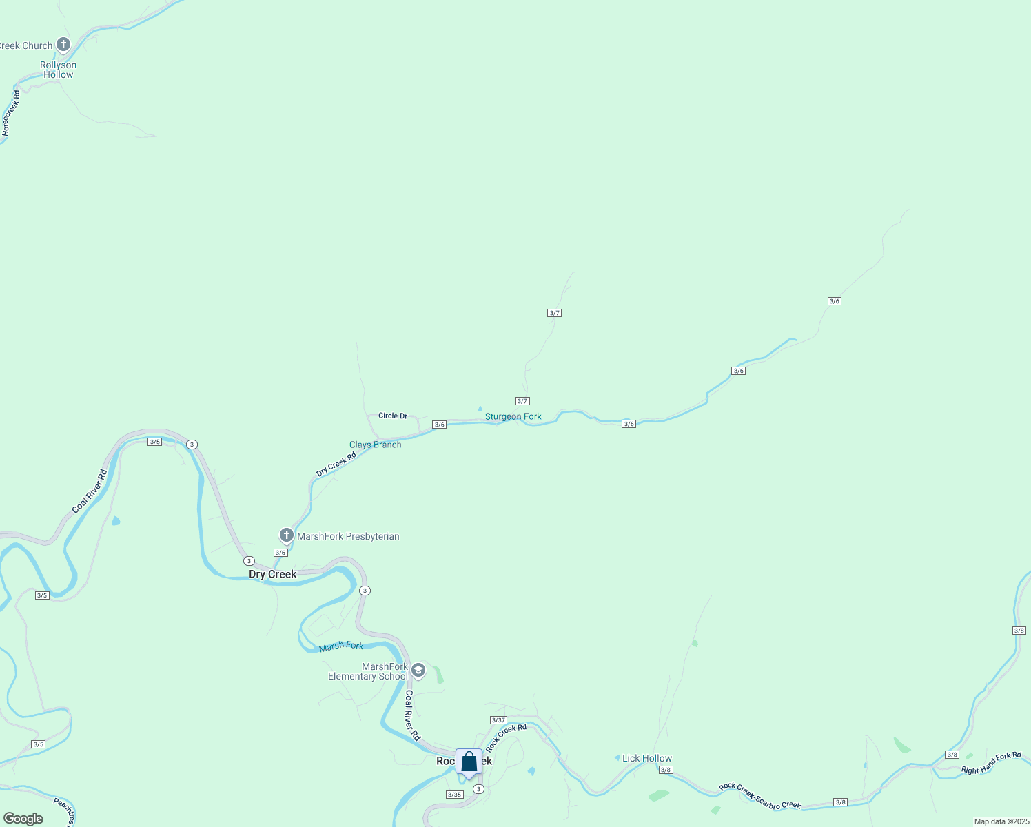map of restaurants, bars, coffee shops, grocery stores, and more near 611 County Route 3/6 in Dry Creek