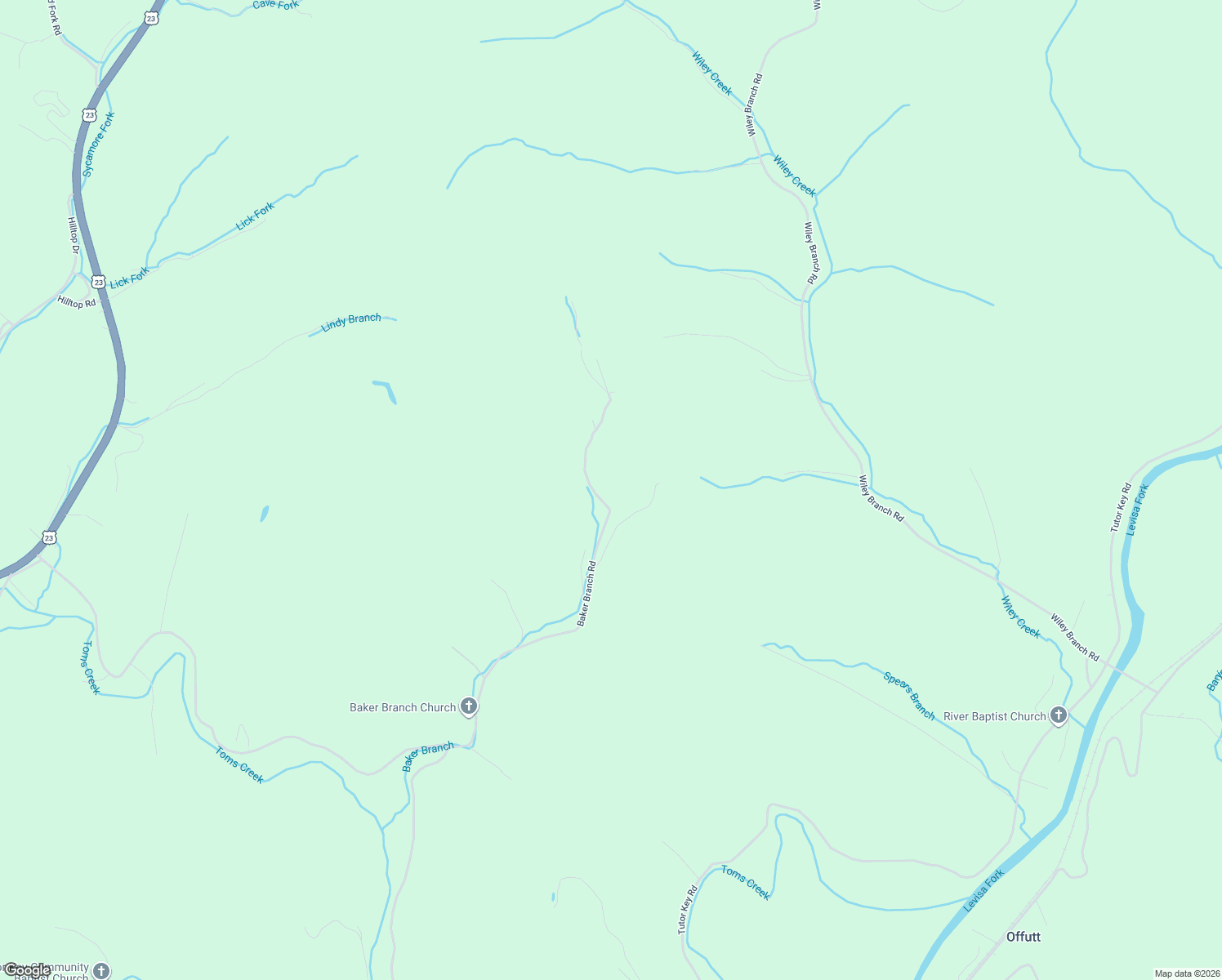map of restaurants, bars, coffee shops, grocery stores, and more near 926 Baker Branch Road in Tutor Key