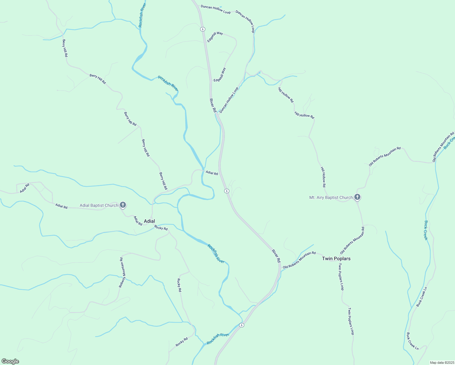 map of restaurants, bars, coffee shops, grocery stores, and more near 1996 River Road in Faber