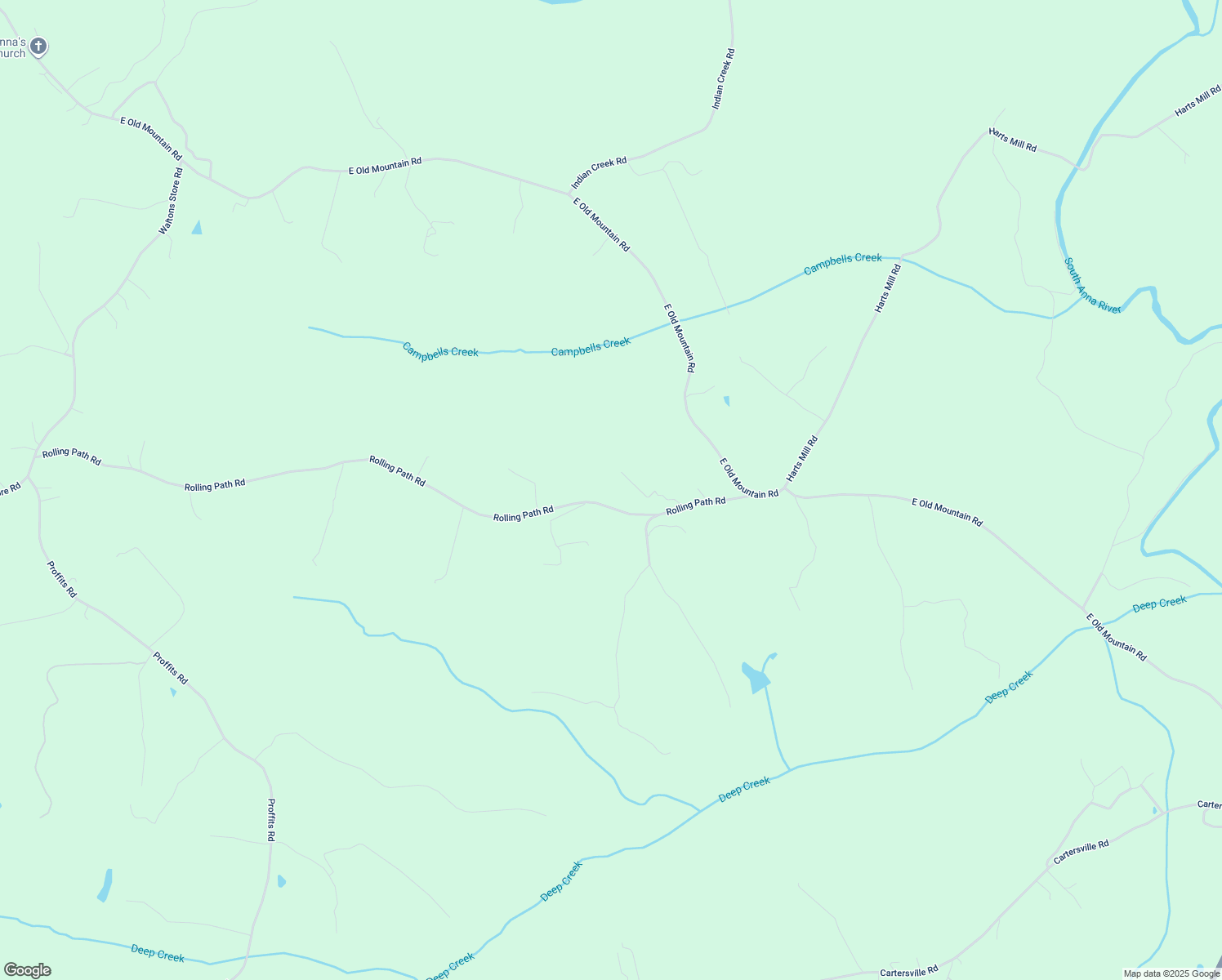 map of restaurants, bars, coffee shops, grocery stores, and more near 1695 Rolling Path Rd in Mineral