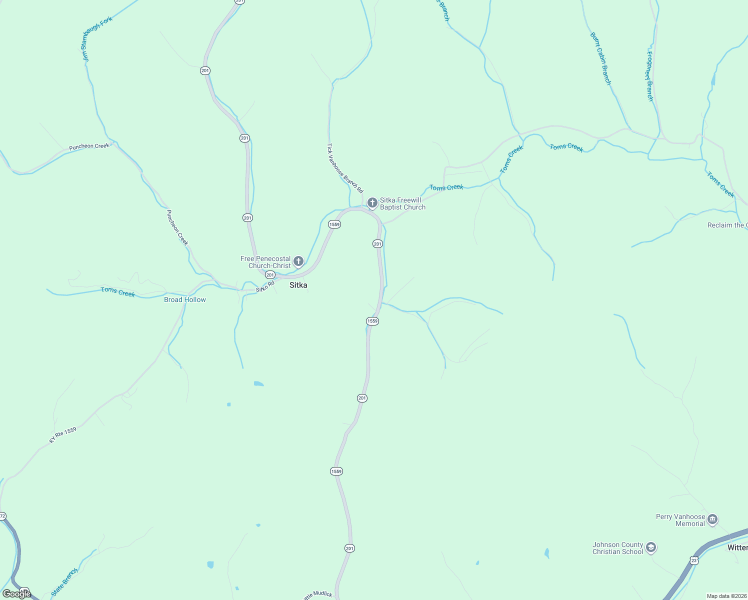 map of restaurants, bars, coffee shops, grocery stores, and more near Highway 201 in Sitka