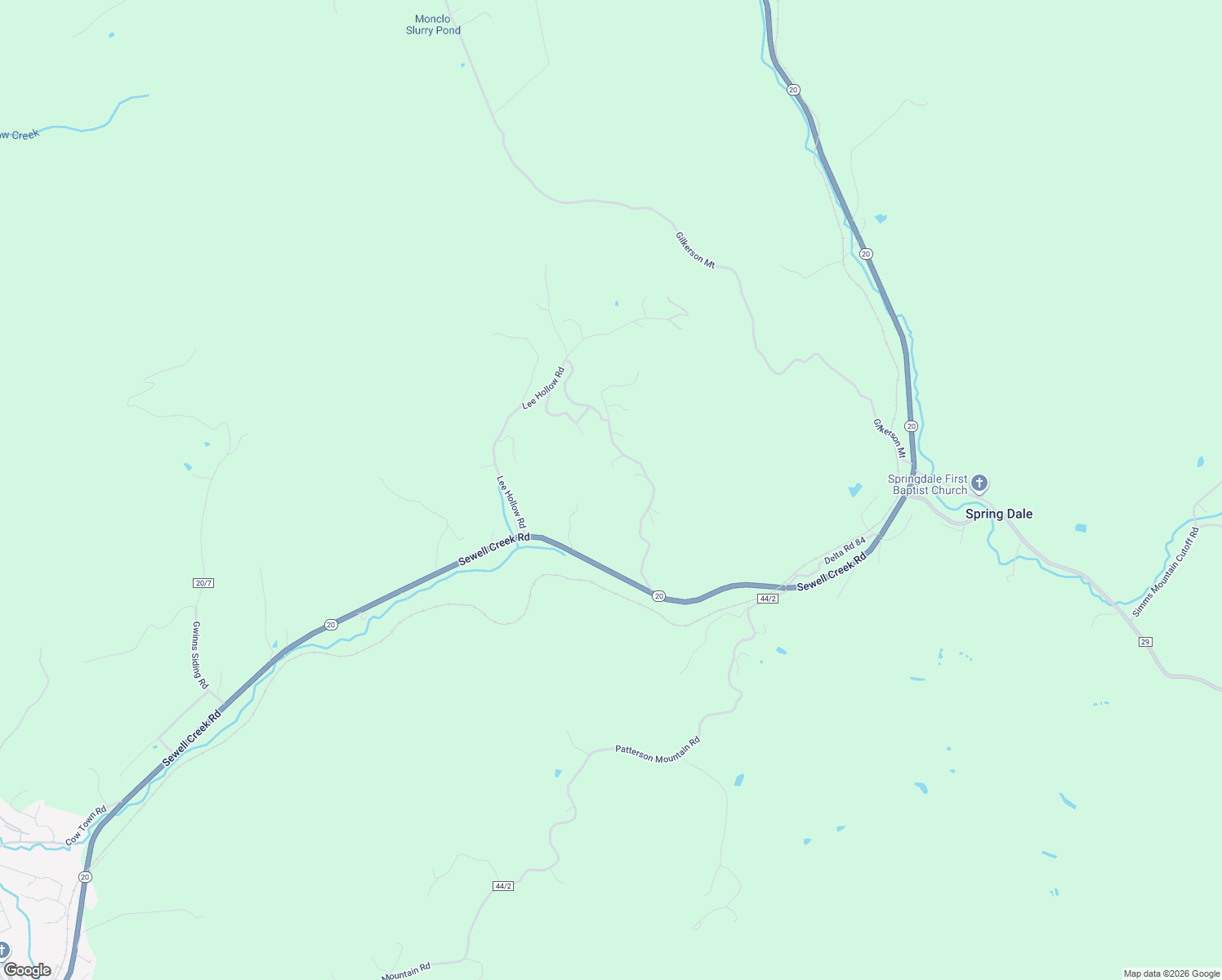 map of restaurants, bars, coffee shops, grocery stores, and more near 471 County Route 20/18 in Meadow Bridge