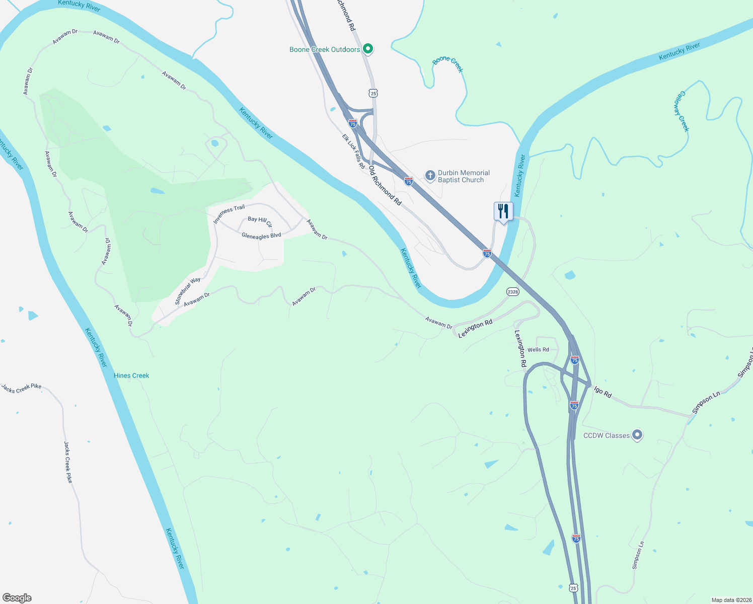 map of restaurants, bars, coffee shops, grocery stores, and more near 608 Avawam Drive in Richmond