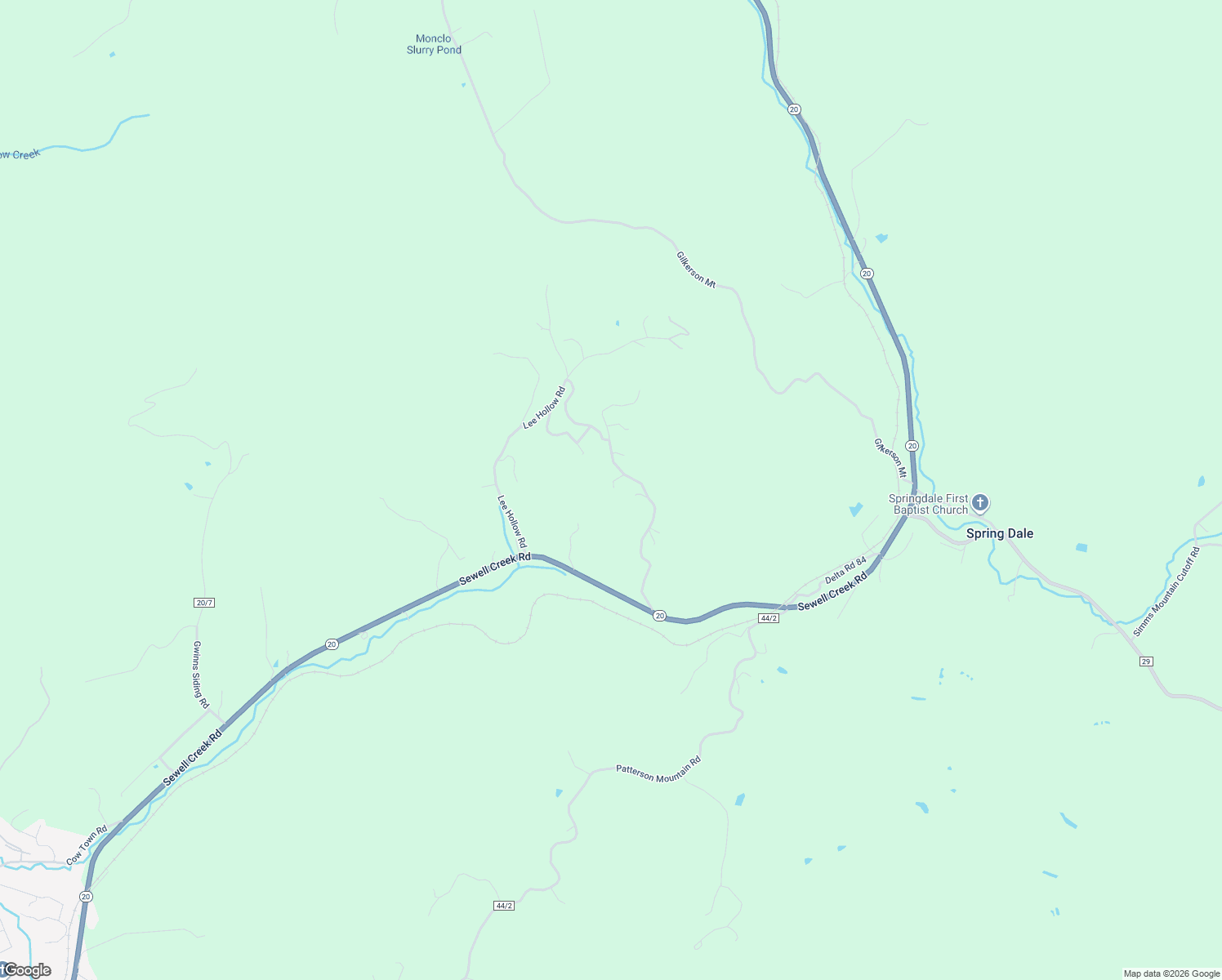 map of restaurants, bars, coffee shops, grocery stores, and more near 471 County Route 20/18 in Meadow Bridge