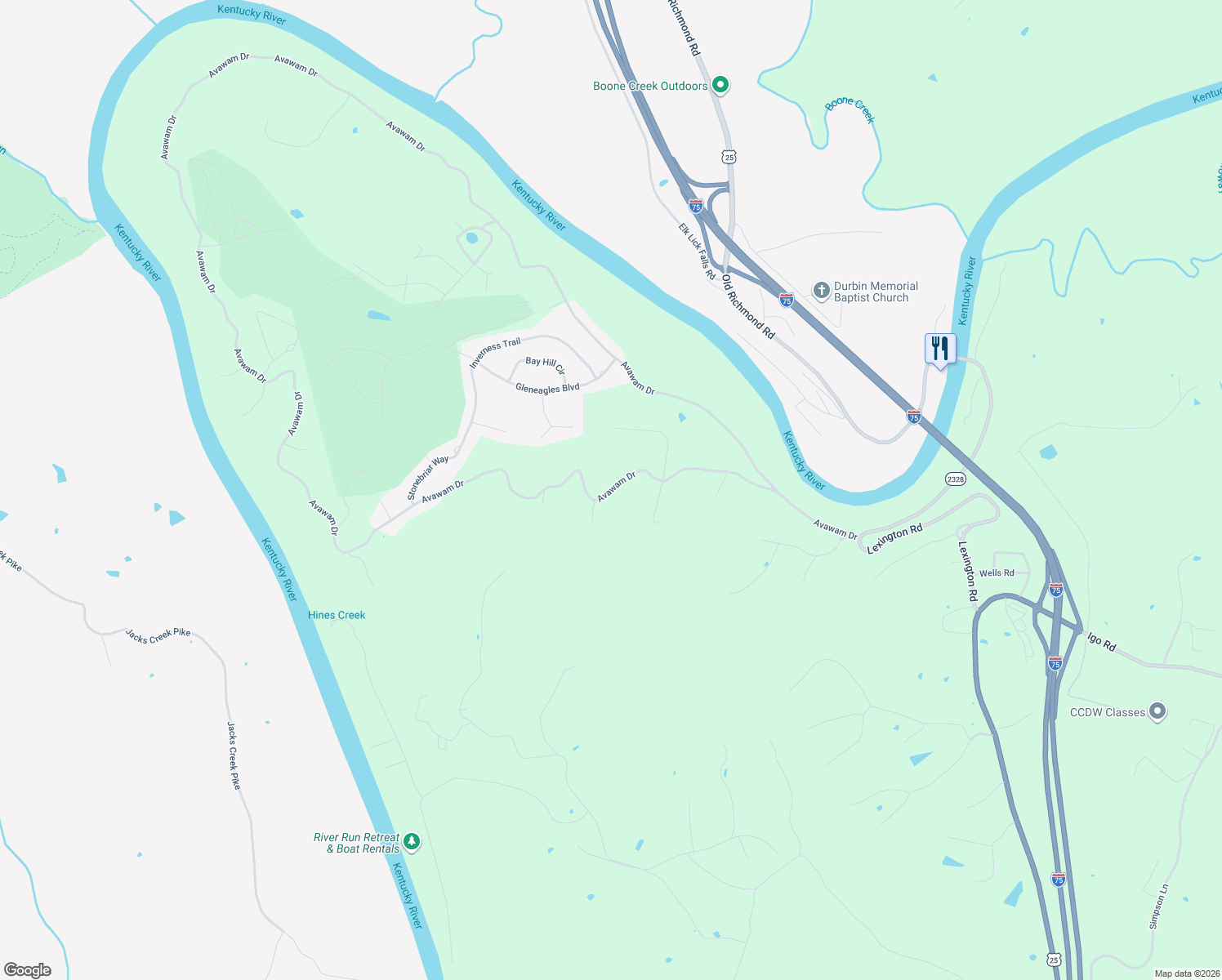map of restaurants, bars, coffee shops, grocery stores, and more near 608 Avawam Drive in Richmond