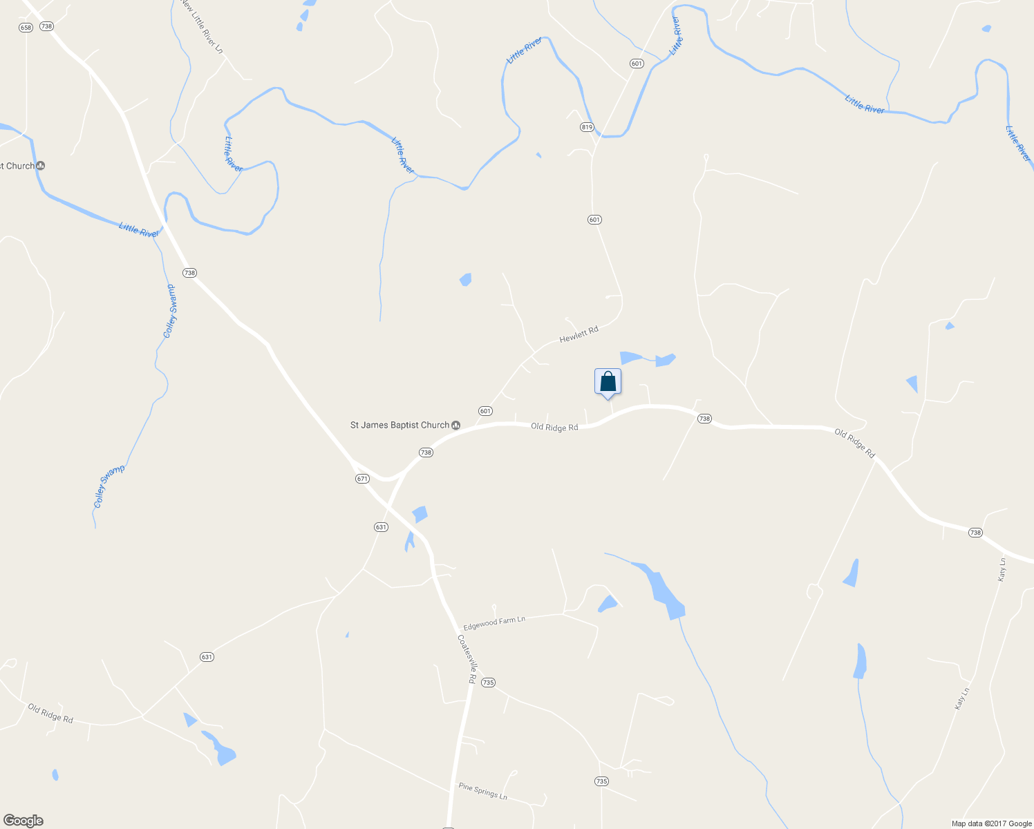 map of restaurants, bars, coffee shops, grocery stores, and more near 14422 Old Ridge Road in Beaverdam