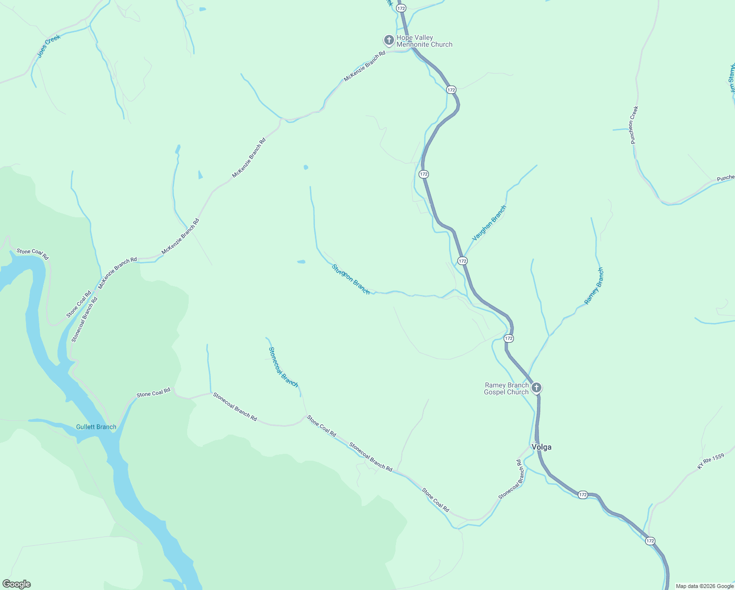 map of restaurants, bars, coffee shops, grocery stores, and more near 503 Stapleton Branch Road in Volga