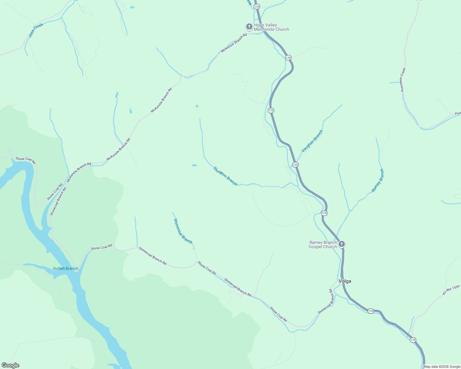 map of restaurants, bars, coffee shops, grocery stores, and more near 503 Stapleton Branch Road in Volga