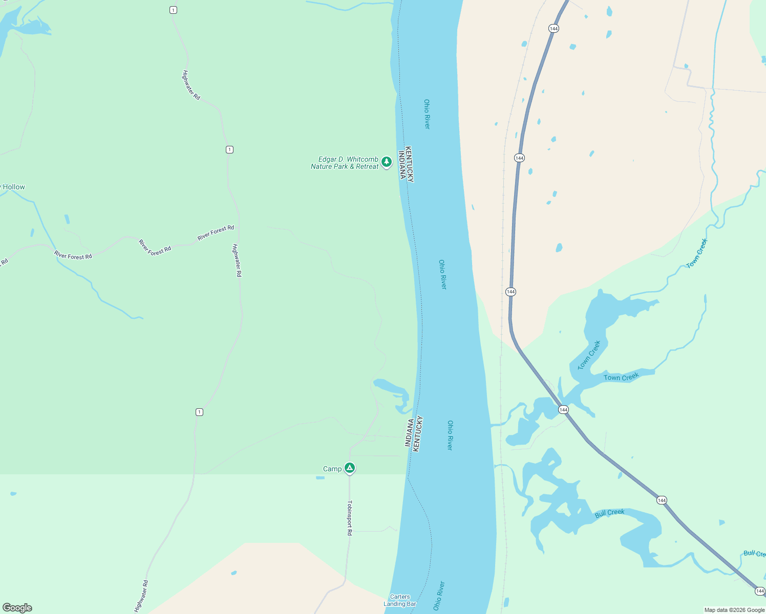 map of restaurants, bars, coffee shops, grocery stores, and more near 3260 Tobinsport Road in Cannelton