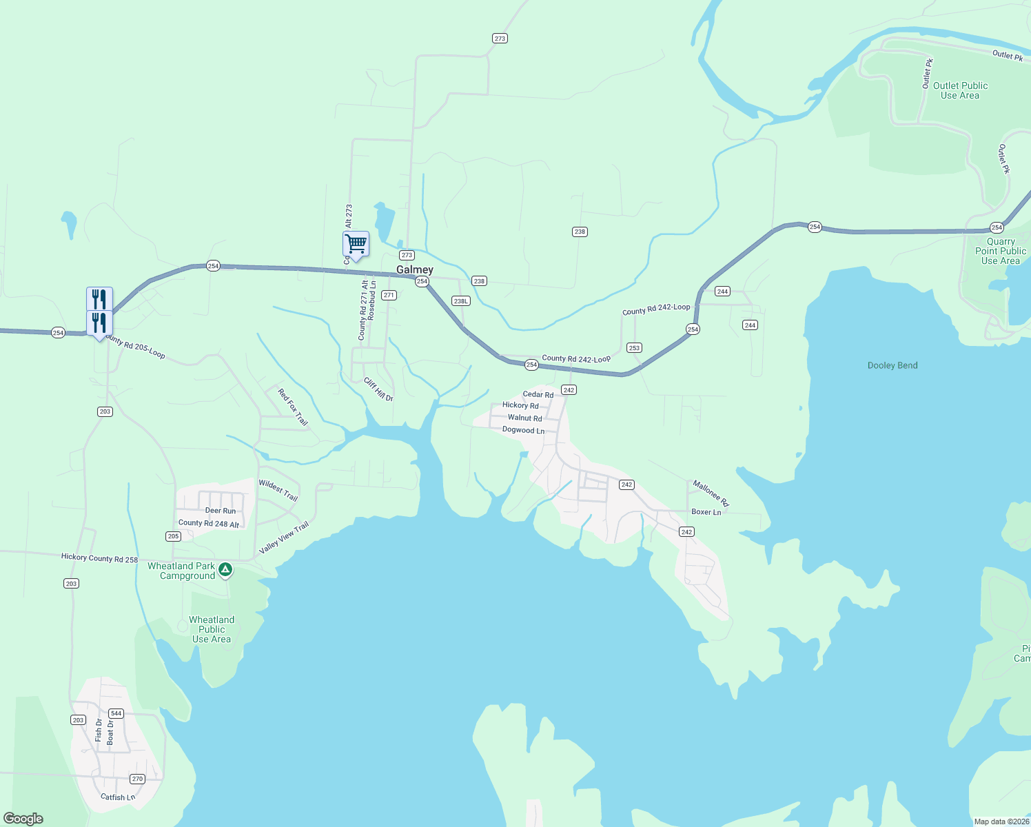 map of restaurants, bars, coffee shops, grocery stores, and more near 21655 Walnut Road in Wheatland