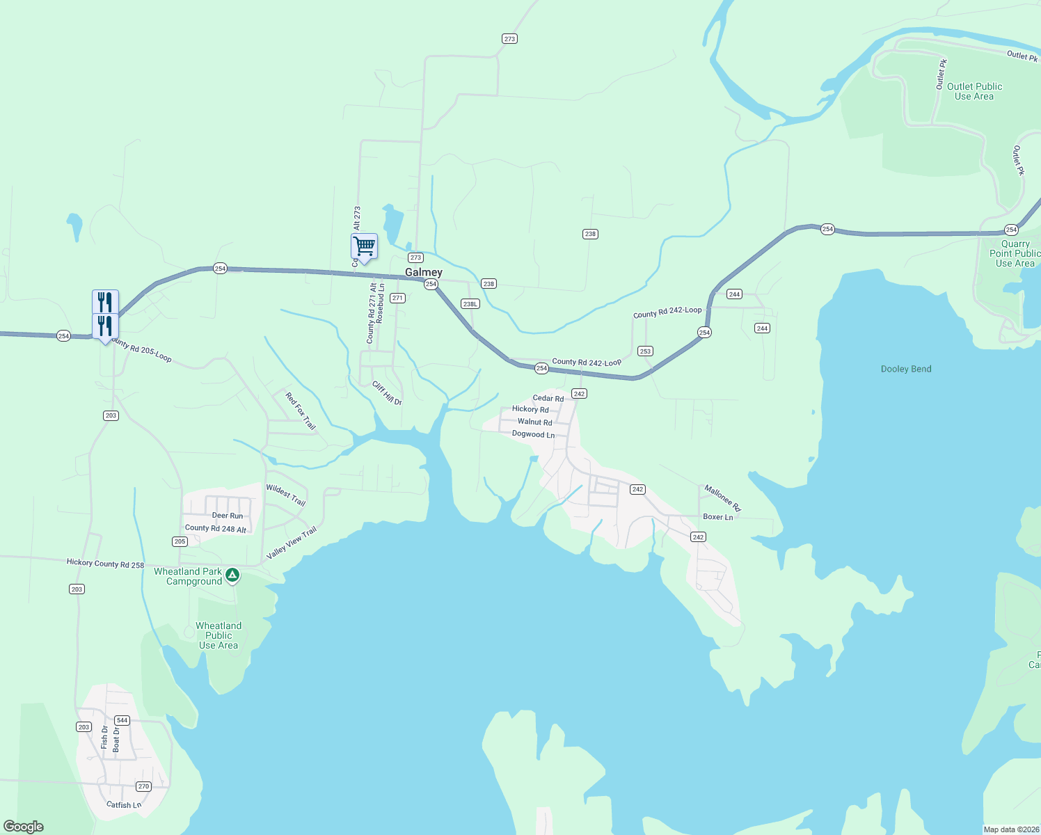 map of restaurants, bars, coffee shops, grocery stores, and more near 21655 Walnut Road in Wheatland