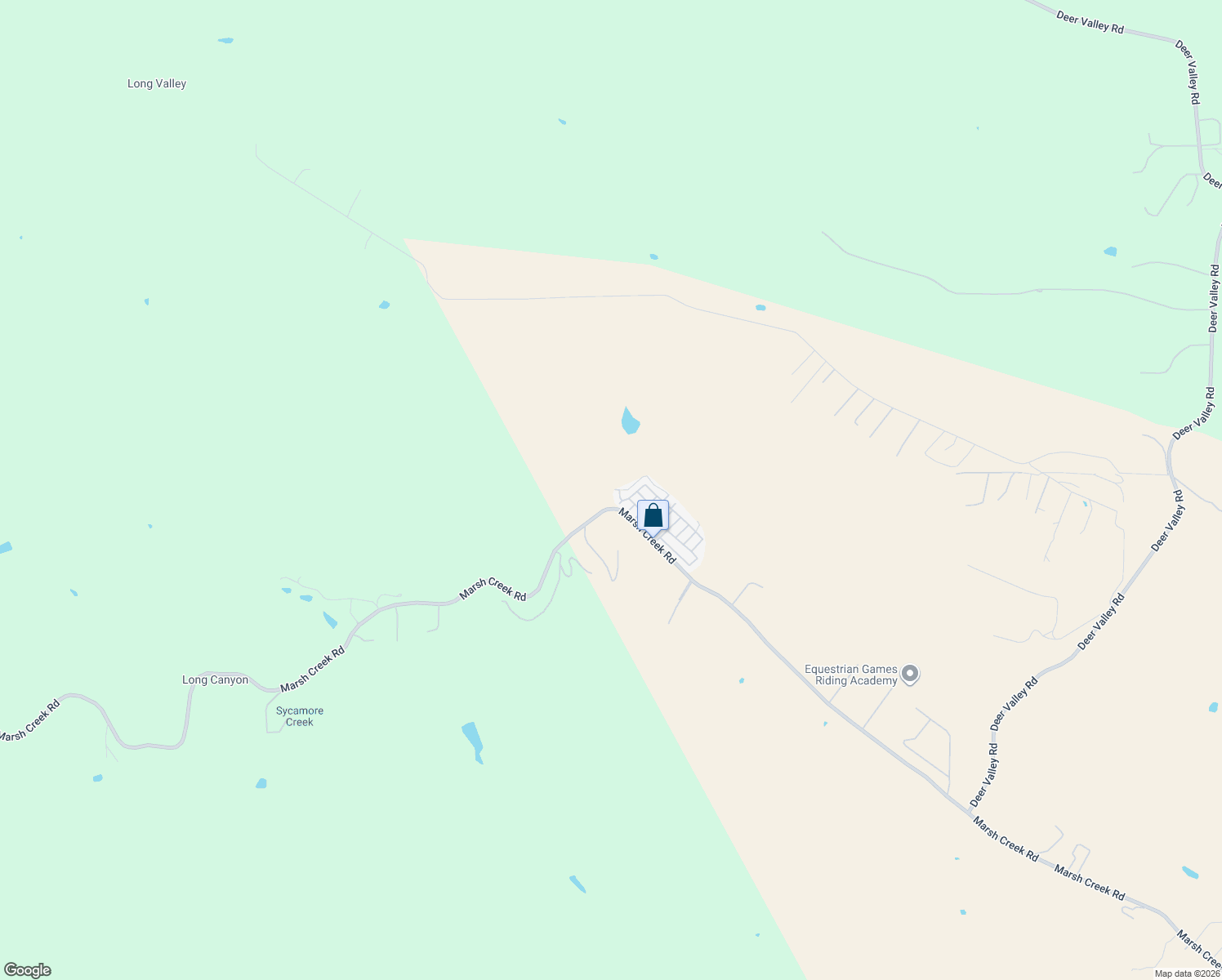 map of restaurants, bars, coffee shops, grocery stores, and more near 16711 Marsh Creek Road in Clayton
