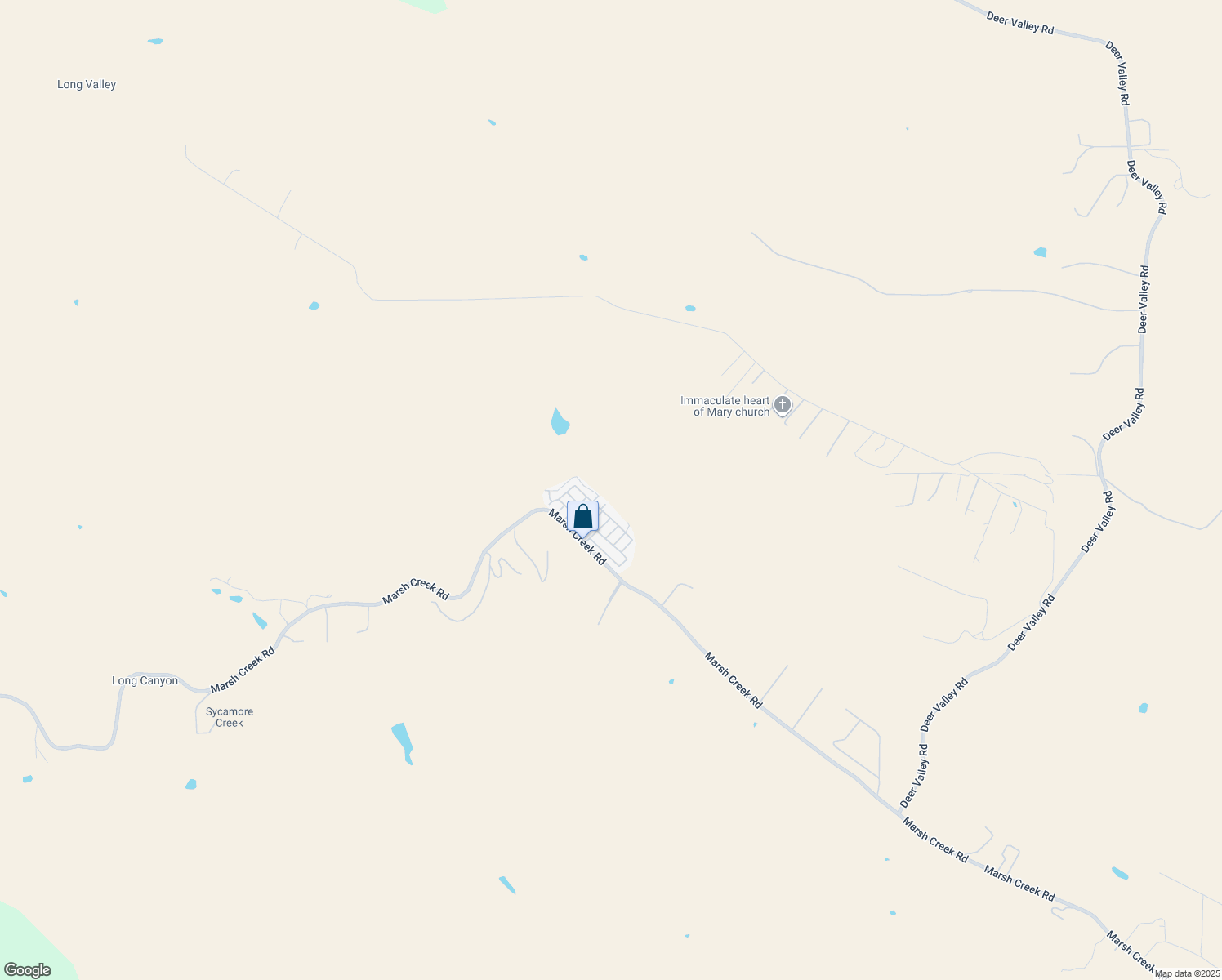 map of restaurants, bars, coffee shops, grocery stores, and more near 16711 Marsh Creek Road in Clayton