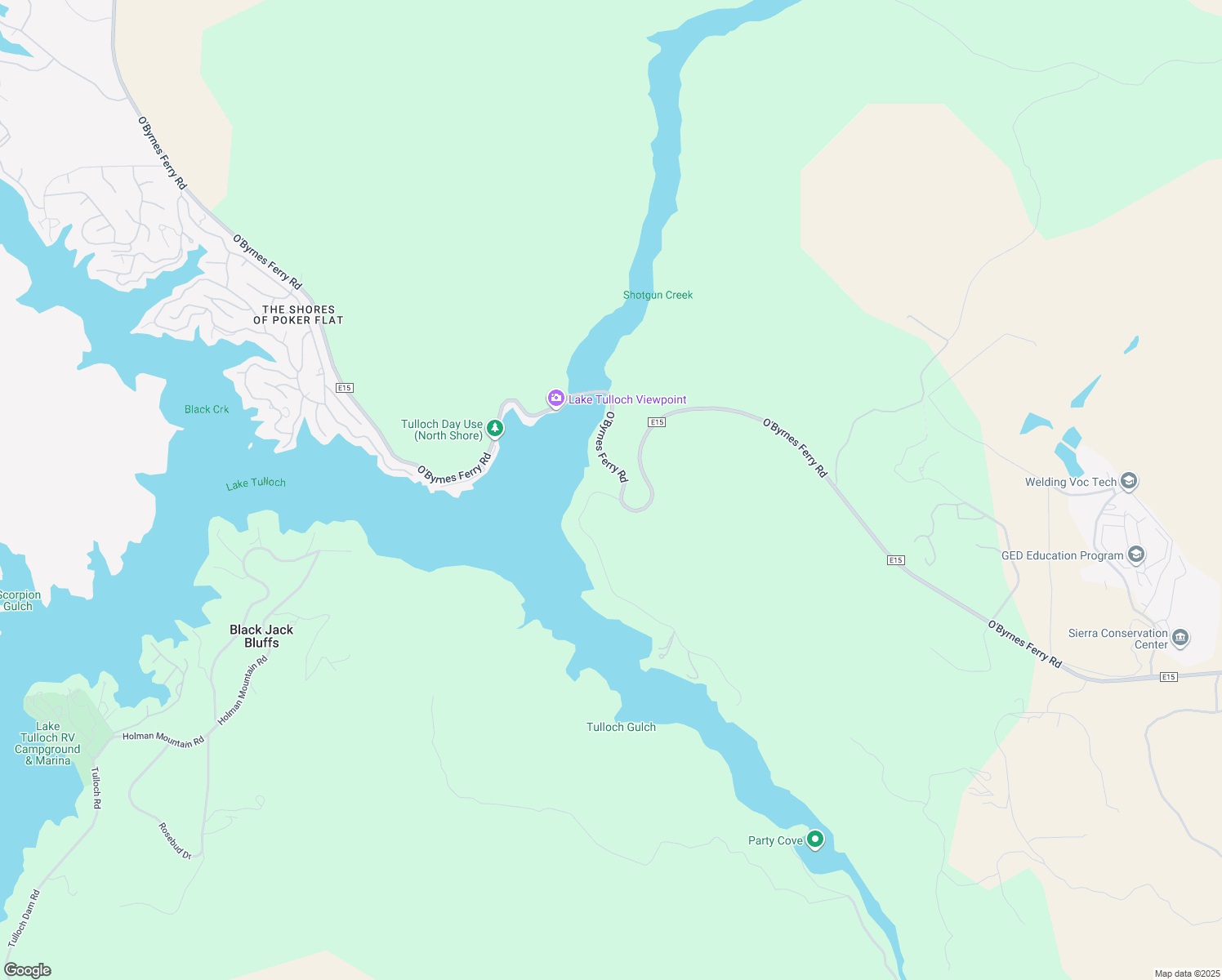 15000 Old O'Byrnes Ferry Road, Jamestown CA Walk Score