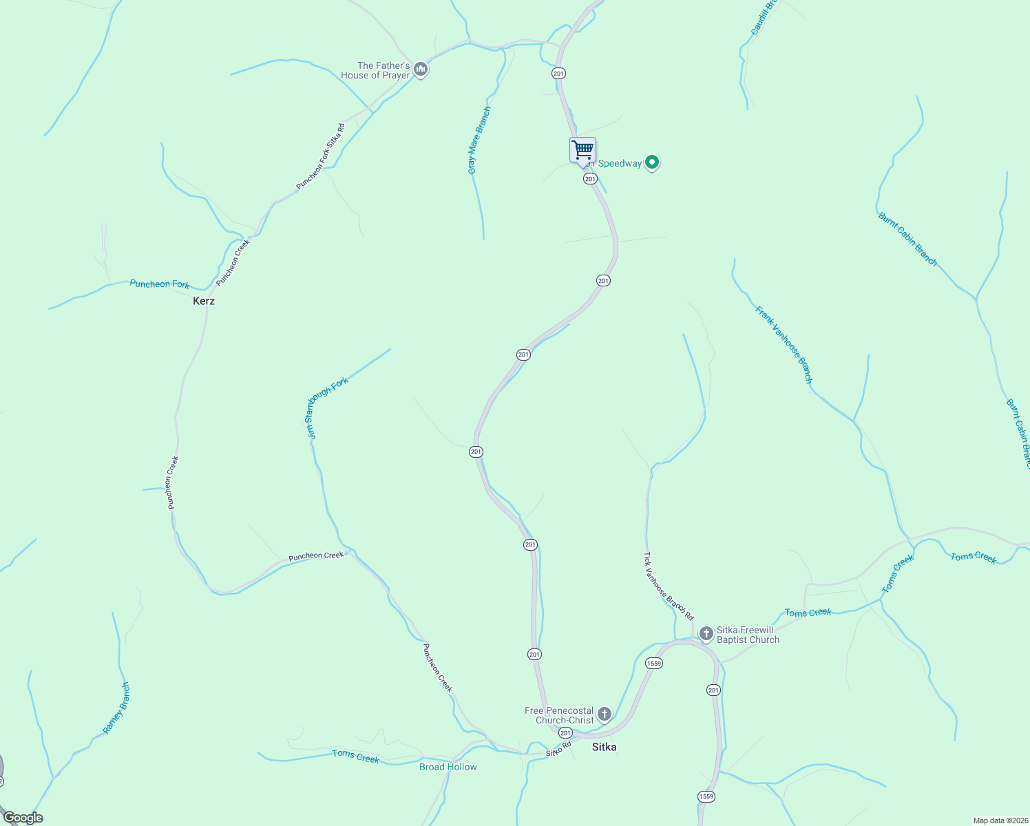 map of restaurants, bars, coffee shops, grocery stores, and more near 4800 Kentucky 201 in Sitka
