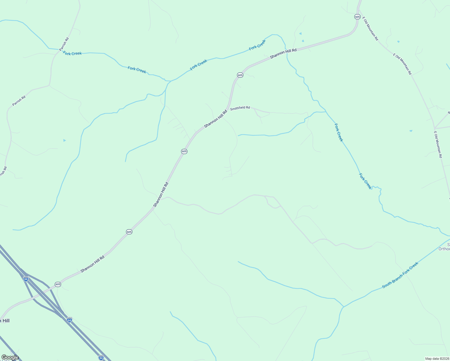 map of restaurants, bars, coffee shops, grocery stores, and more near 538 Shannon Glen Drive in Louisa