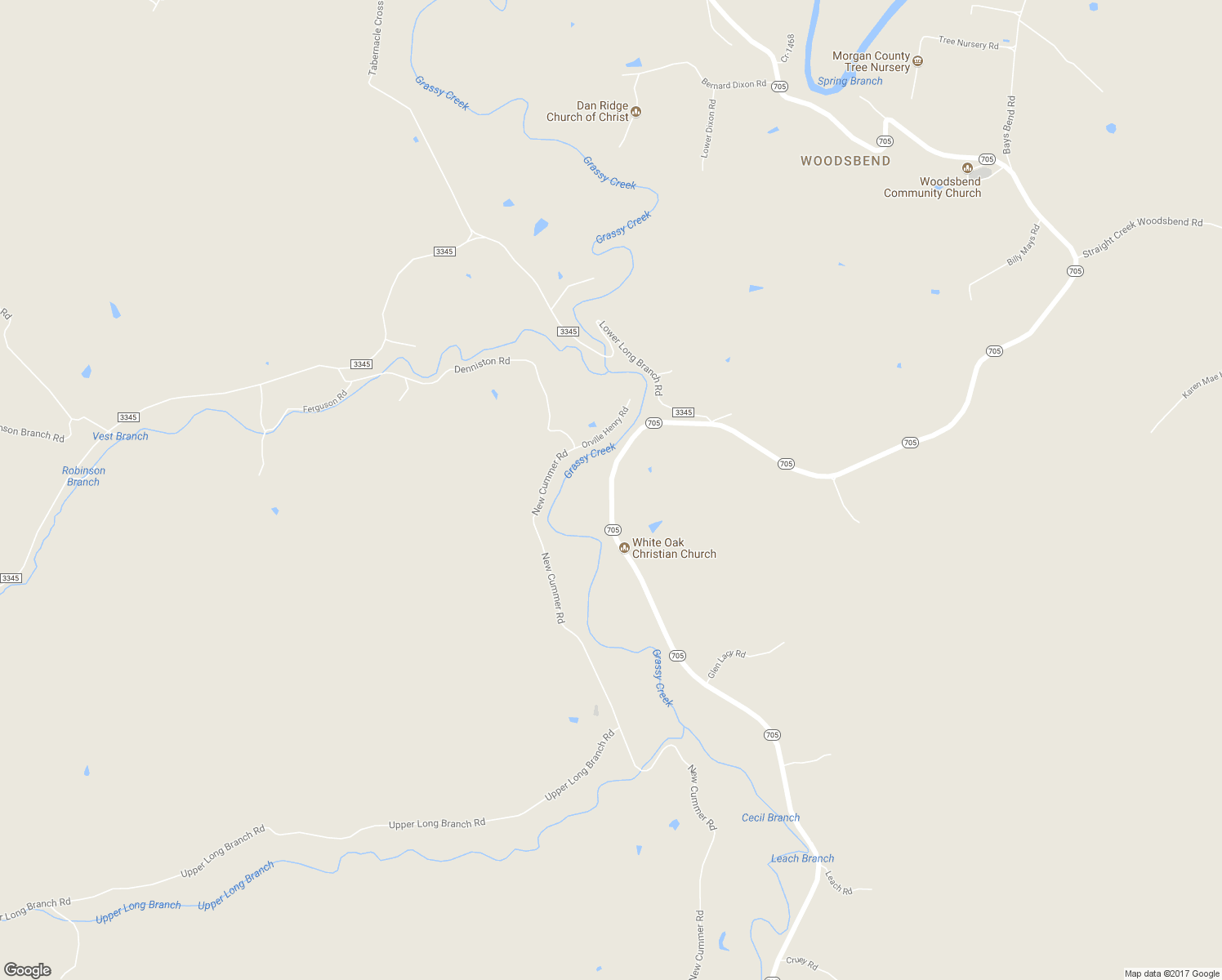 map of restaurants, bars, coffee shops, grocery stores, and more near State Highway 705 in West Liberty