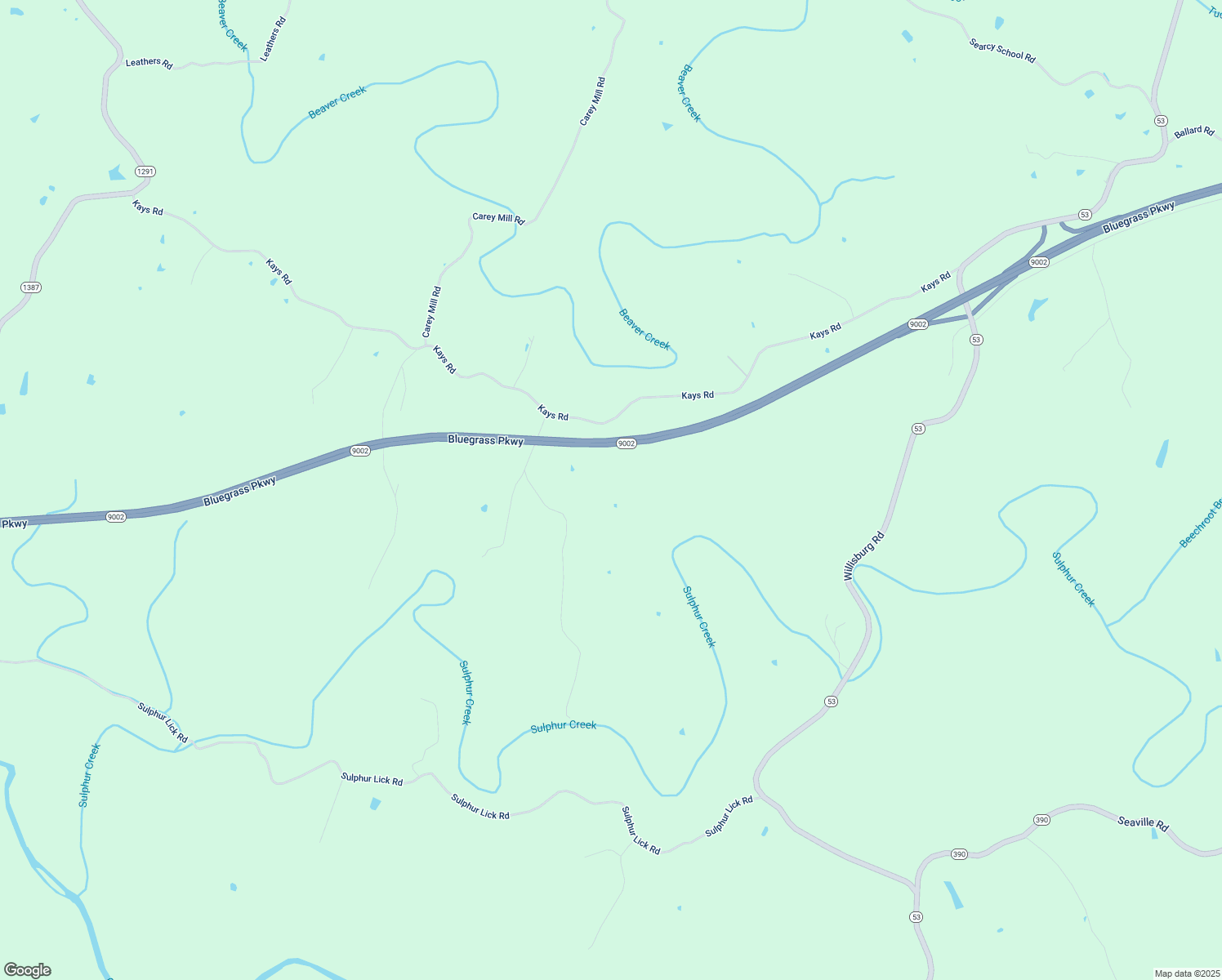 map of restaurants, bars, coffee shops, grocery stores, and more near Bluegrass Parkway in Lawrenceburg