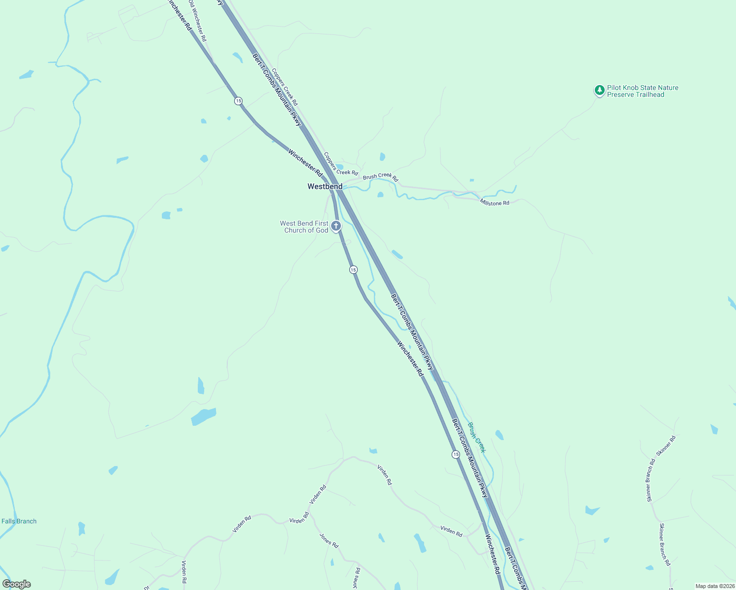 map of restaurants, bars, coffee shops, grocery stores, and more near 8538 Winchester Road in Clay City