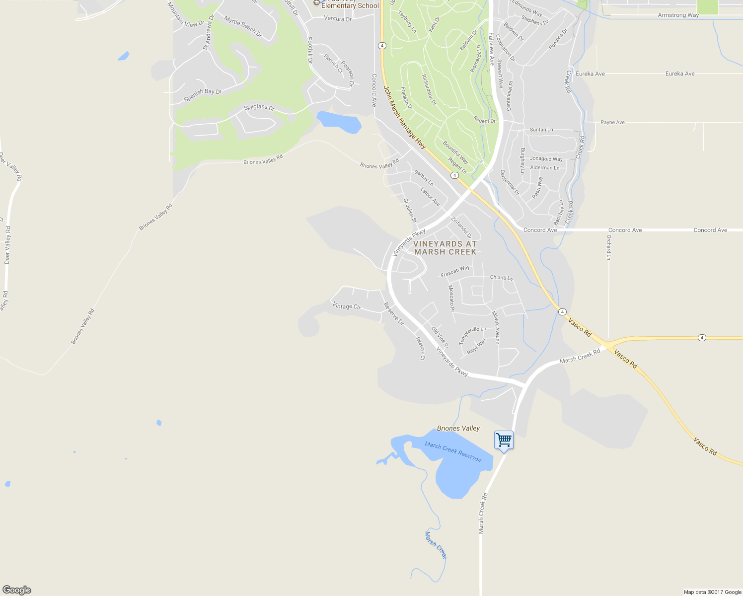 map of restaurants, bars, coffee shops, grocery stores, and more near 1892 Late Harvest Court in Brentwood