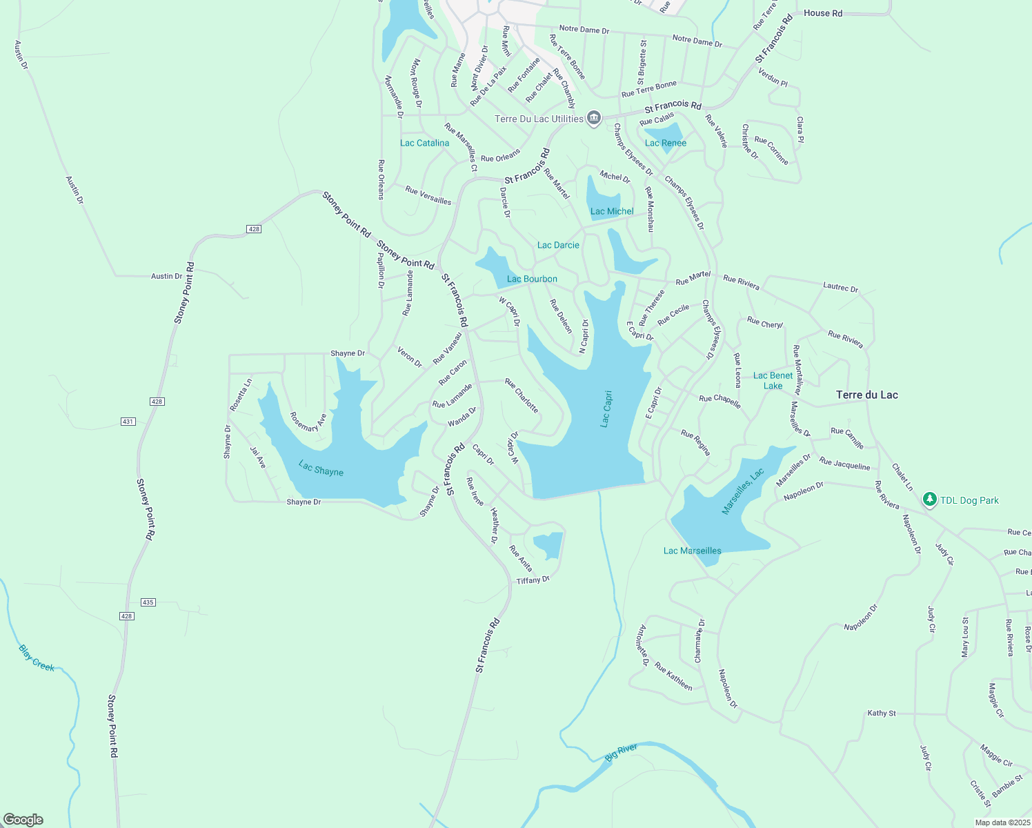 map of restaurants, bars, coffee shops, grocery stores, and more near 12 Amanda Drive in Bonne Terre