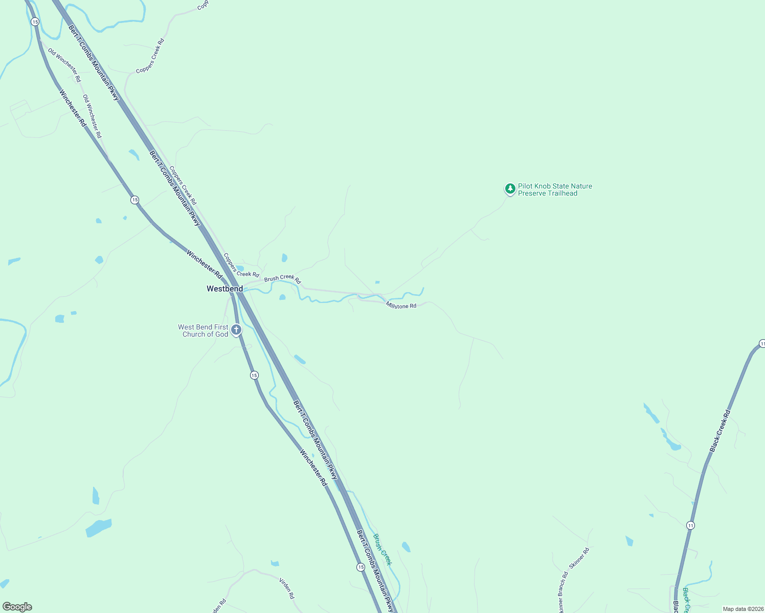 map of restaurants, bars, coffee shops, grocery stores, and more near 80 Millstone Road in Clay City
