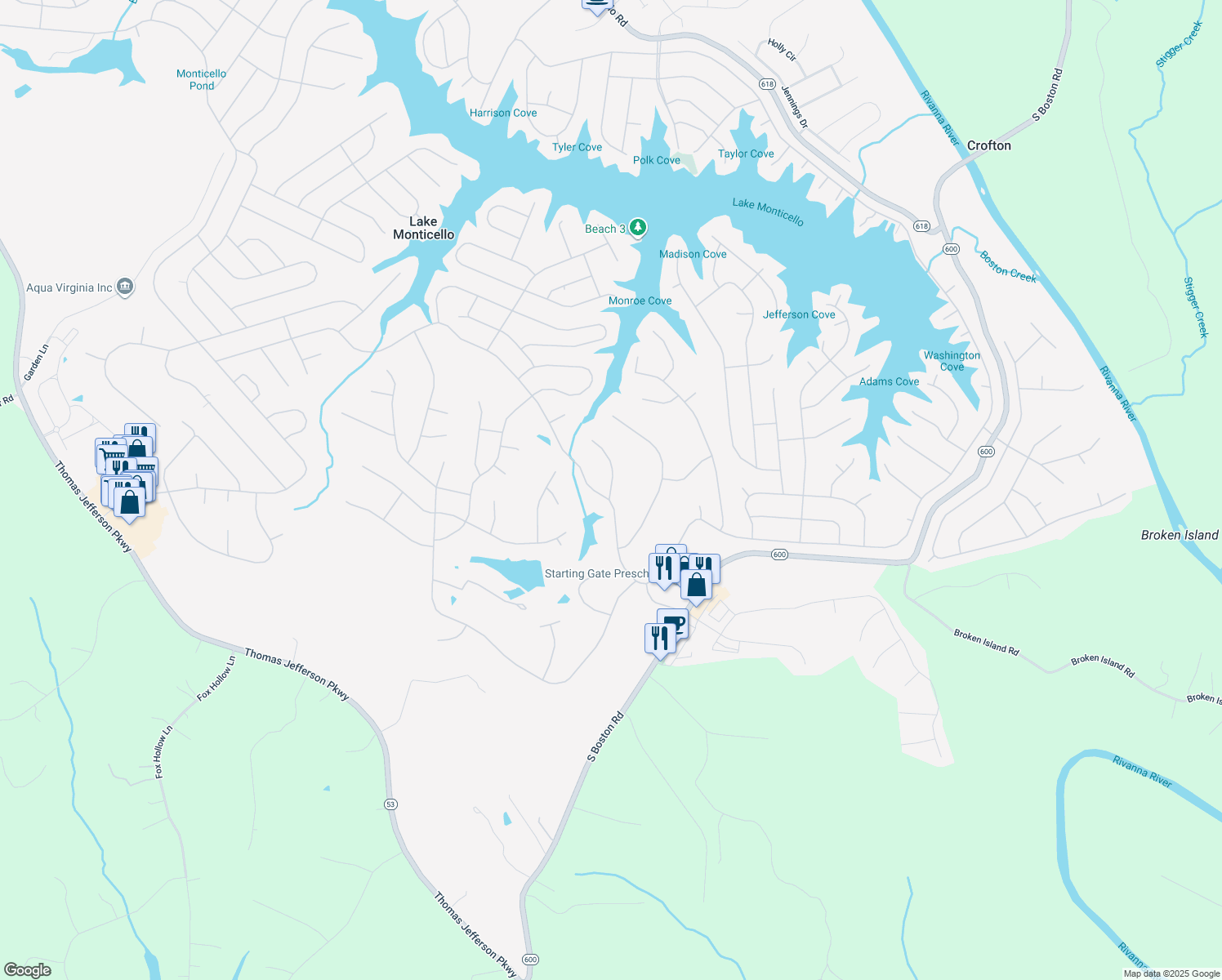map of restaurants, bars, coffee shops, grocery stores, and more near 15 Brassie Terrace in Palmyra