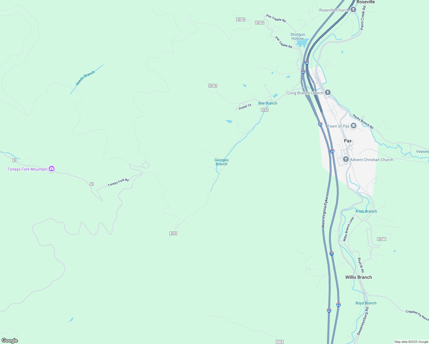 map of restaurants, bars, coffee shops, grocery stores, and more near 47 Kbw Drive in Mount Hope
