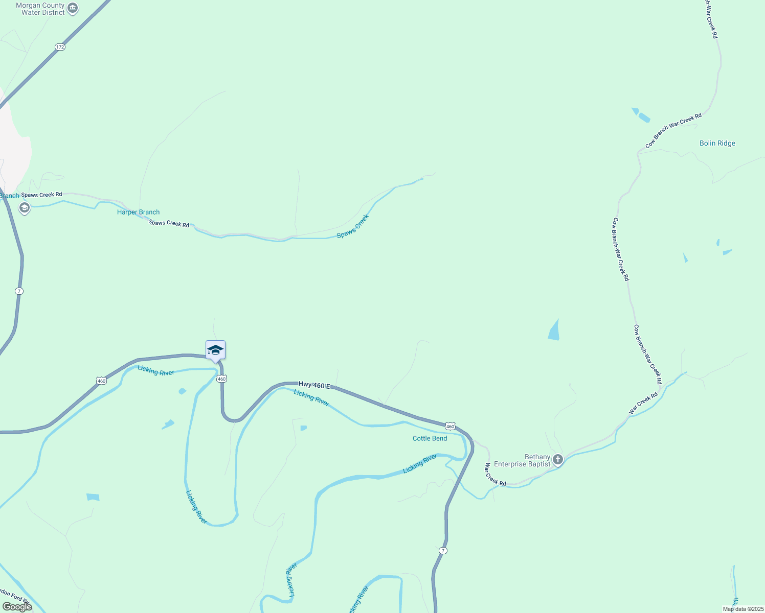 map of restaurants, bars, coffee shops, grocery stores, and more near in Silverhill