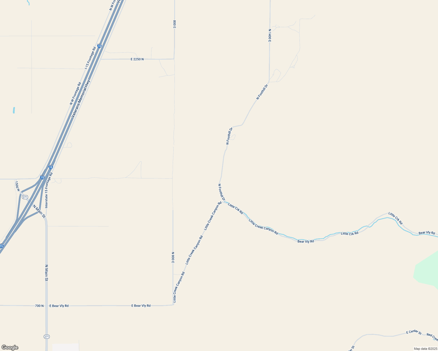 map of restaurants, bars, coffee shops, grocery stores, and more near 1517 North Foothill Drive in Paragonah