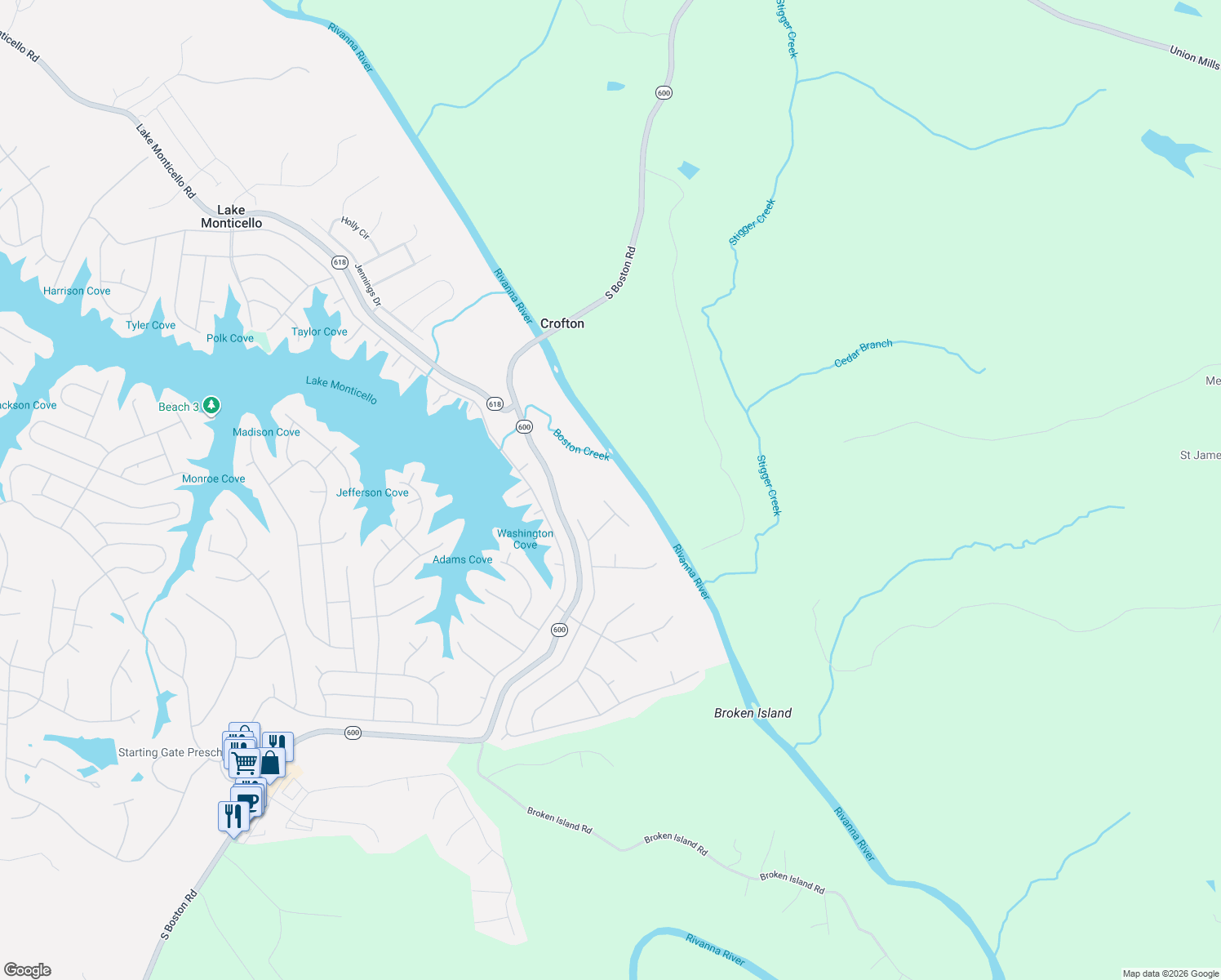 map of restaurants, bars, coffee shops, grocery stores, and more near 98 Mechunk Terrace in Palmyra