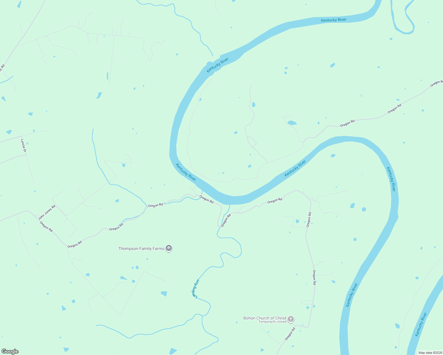 map of restaurants, bars, coffee shops, grocery stores, and more near 3890 Oregon Road in Versailles