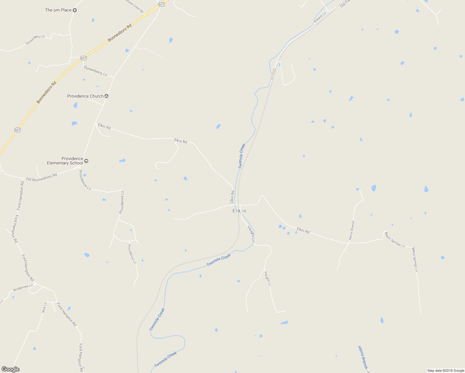 map of restaurants, bars, coffee shops, grocery stores, and more near Elkin Road in Winchester