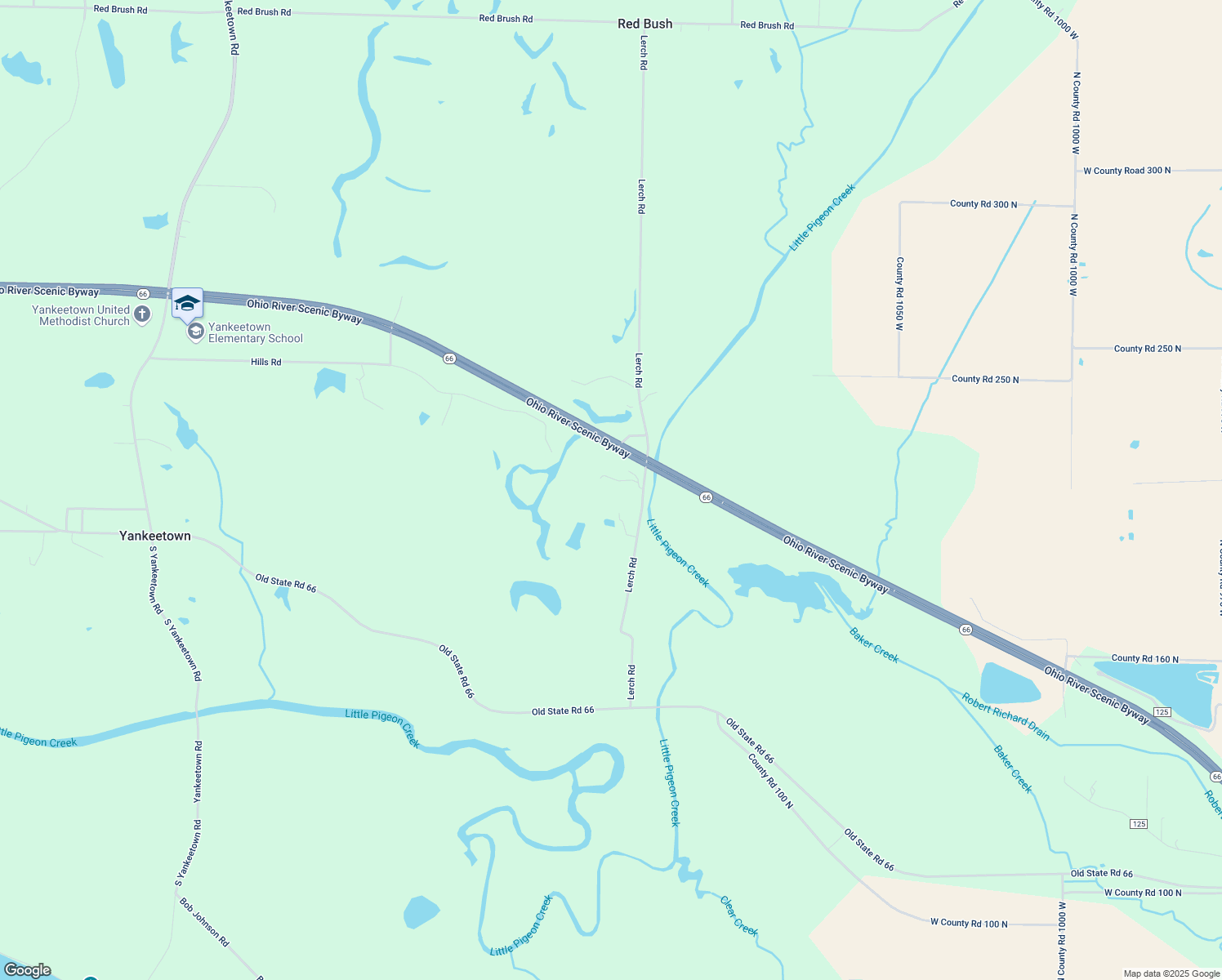 map of restaurants, bars, coffee shops, grocery stores, and more near 7833 Lerch Road in Newburgh