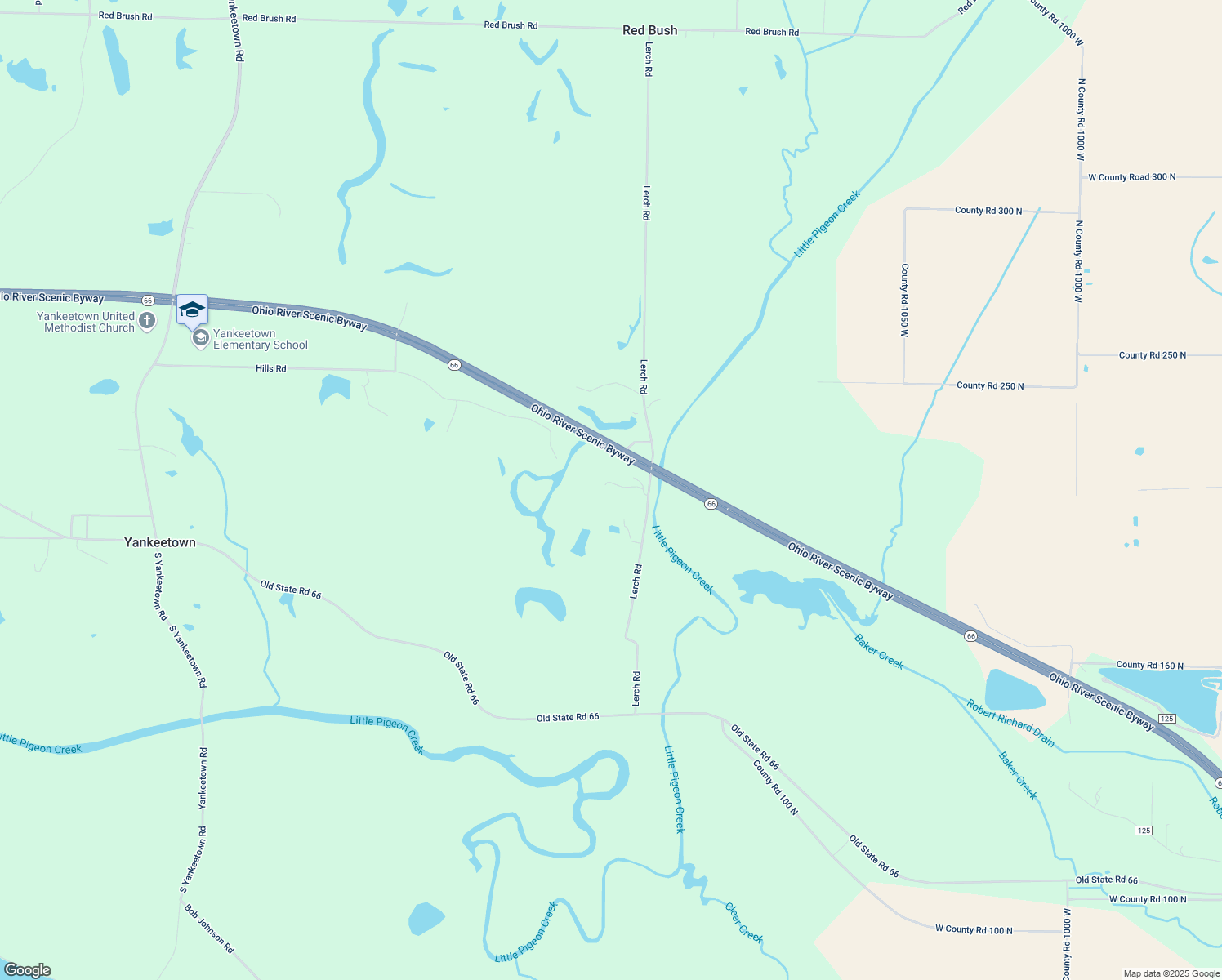 map of restaurants, bars, coffee shops, grocery stores, and more near 7833 Lerch Road in Newburgh