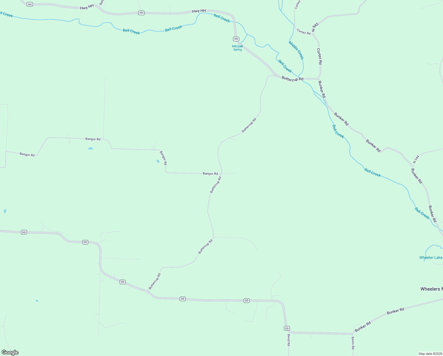 map of restaurants, bars, coffee shops, grocery stores, and more near 16510 Buttercup Road in Crocker