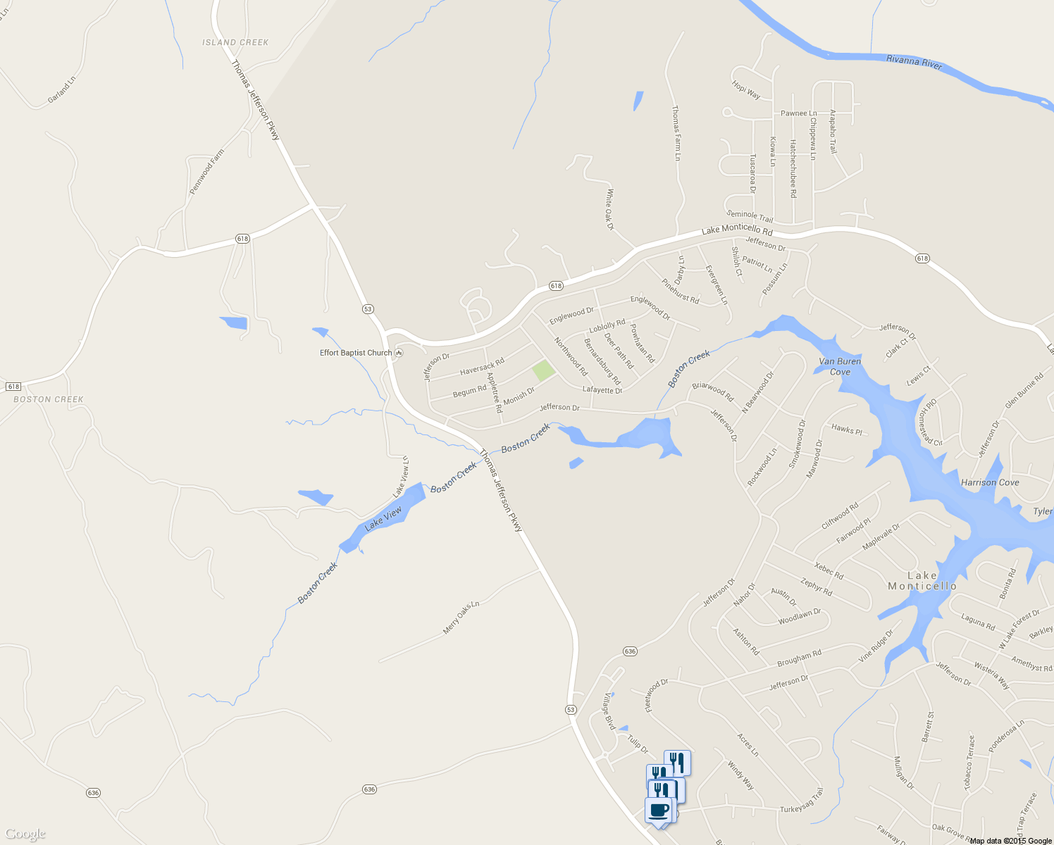 map of restaurants, bars, coffee shops, grocery stores, and more near 472 Jefferson Drive in Palmyra