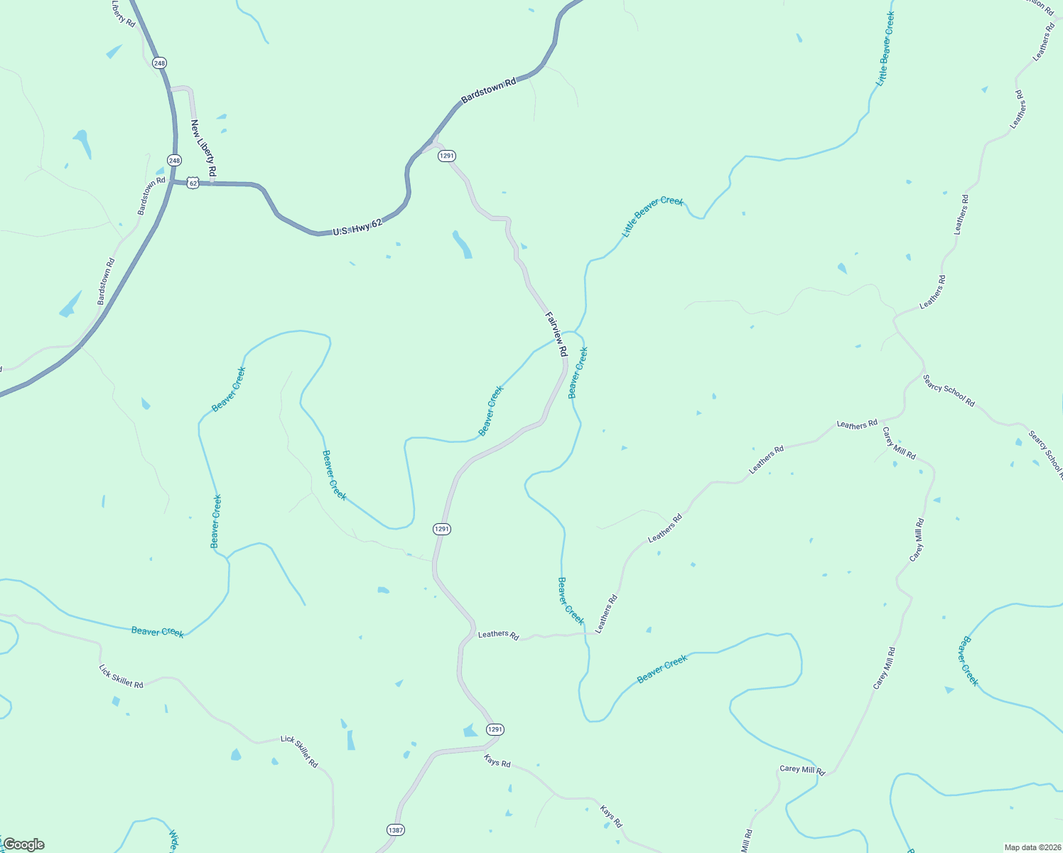 map of restaurants, bars, coffee shops, grocery stores, and more near 1188 Fairview Road in Lawrenceburg