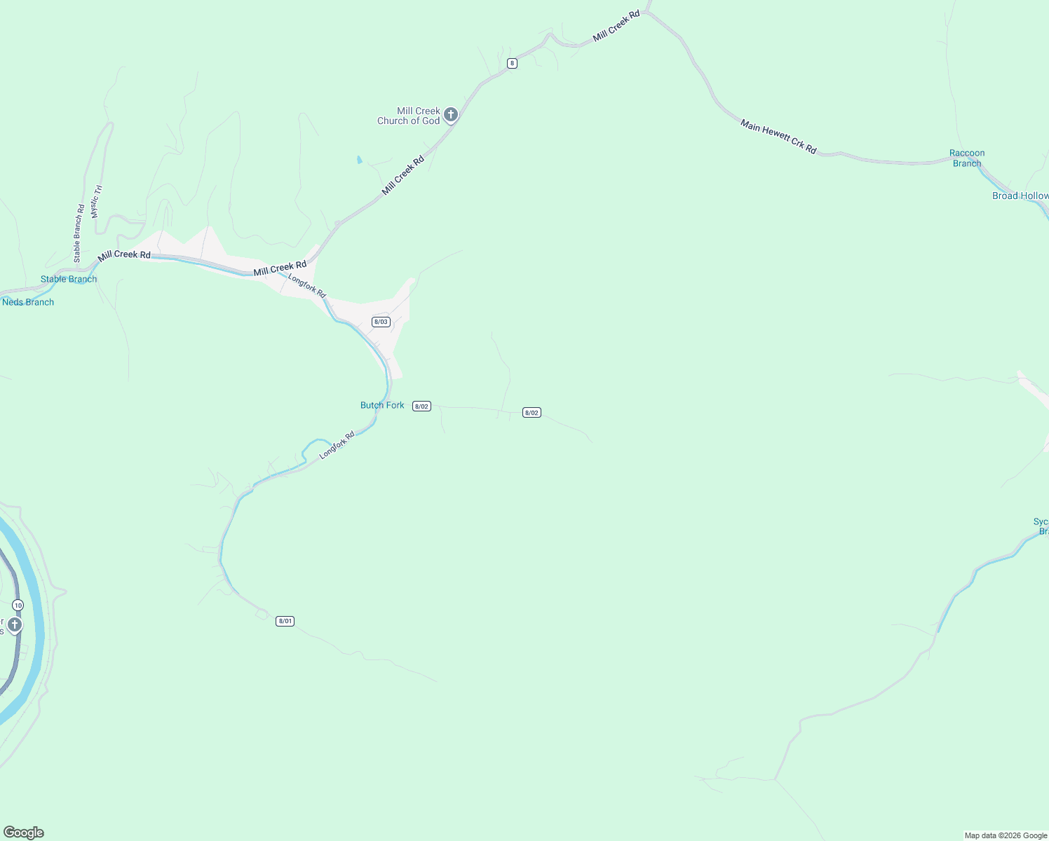 map of restaurants, bars, coffee shops, grocery stores, and more near 472 Butch Fork Road in Pecks Mill